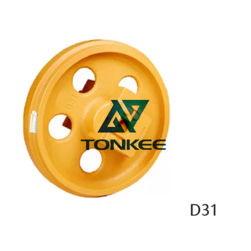 Heavy Duty Front Idler Assembly, Yellow D31 Bulldozer Idler Replacement | Tonkee® 