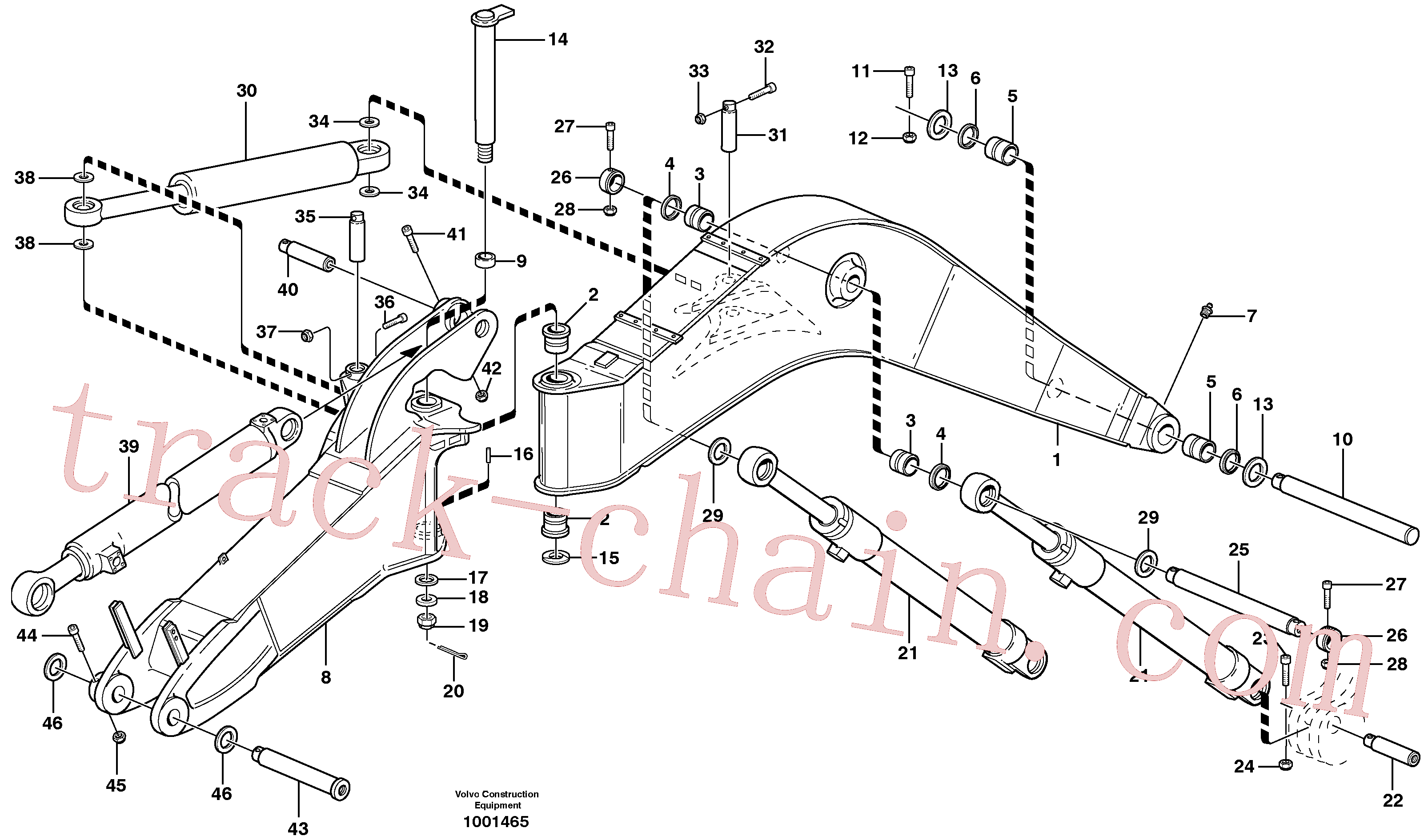 VOE14372110 Pin for Volvo Excavator Parts