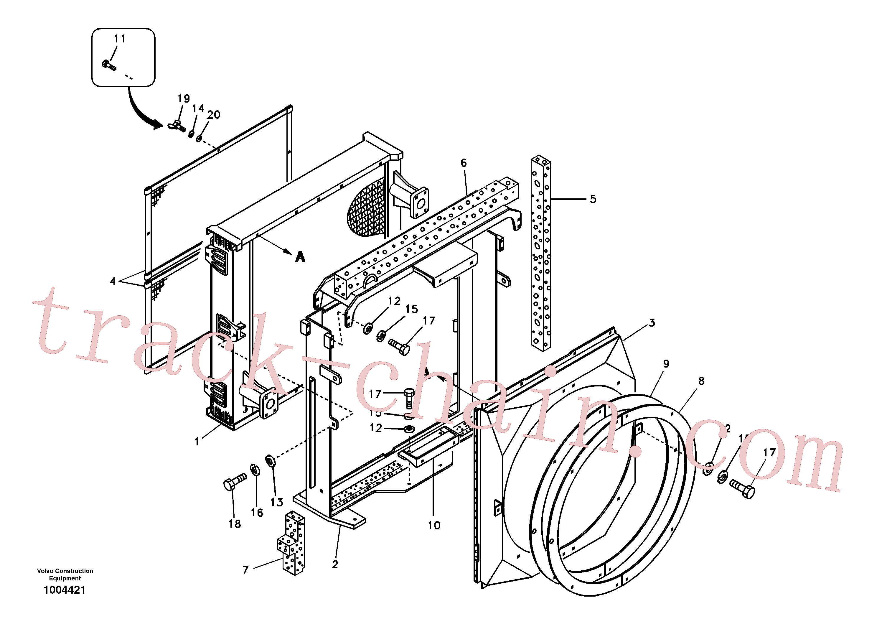 VOE14506506 for Volvo Hydraulic system, oil cooler(1004421 assembly)