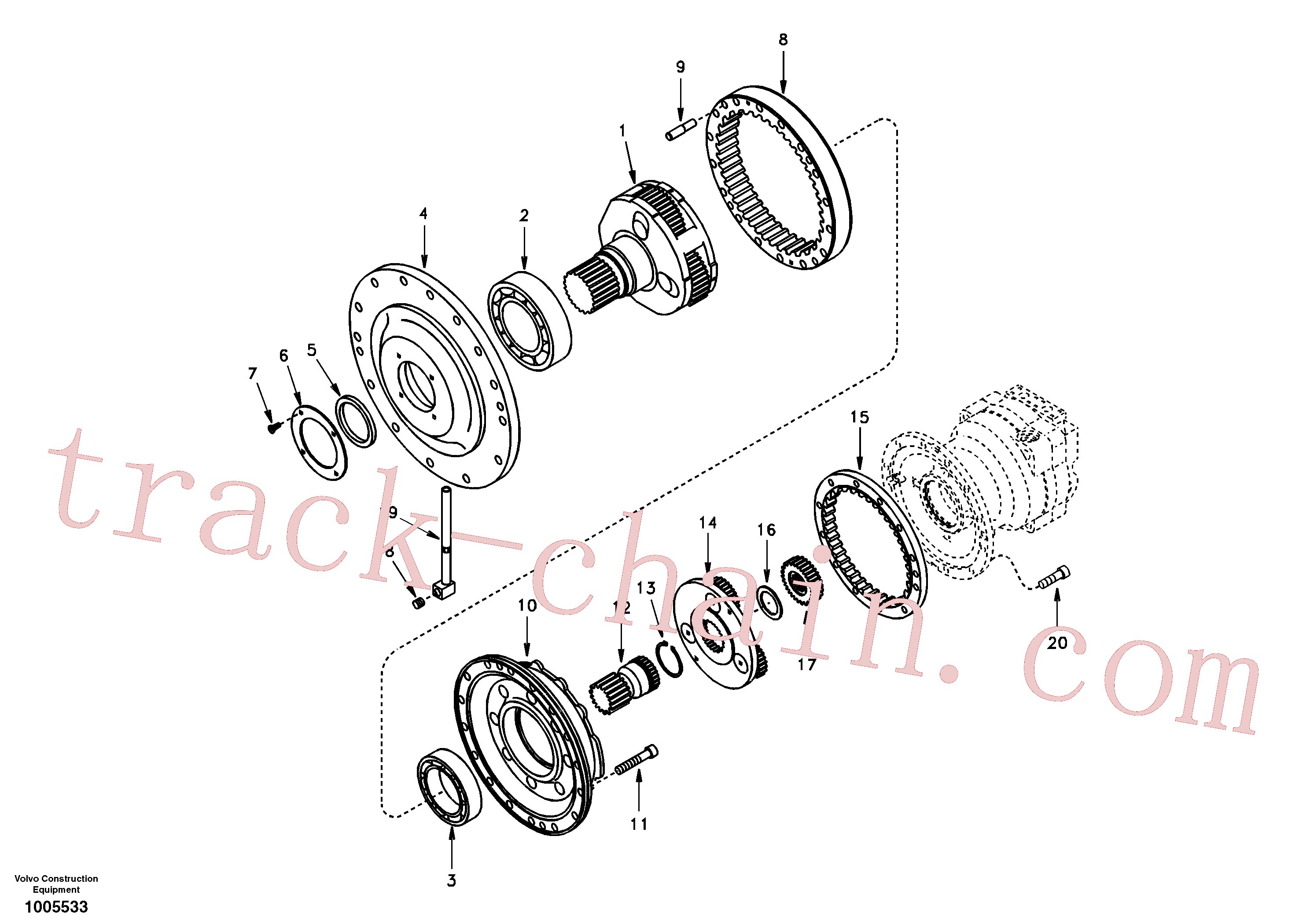 Volvo excavator part SA1036-00740 Hex. socket screw for sale