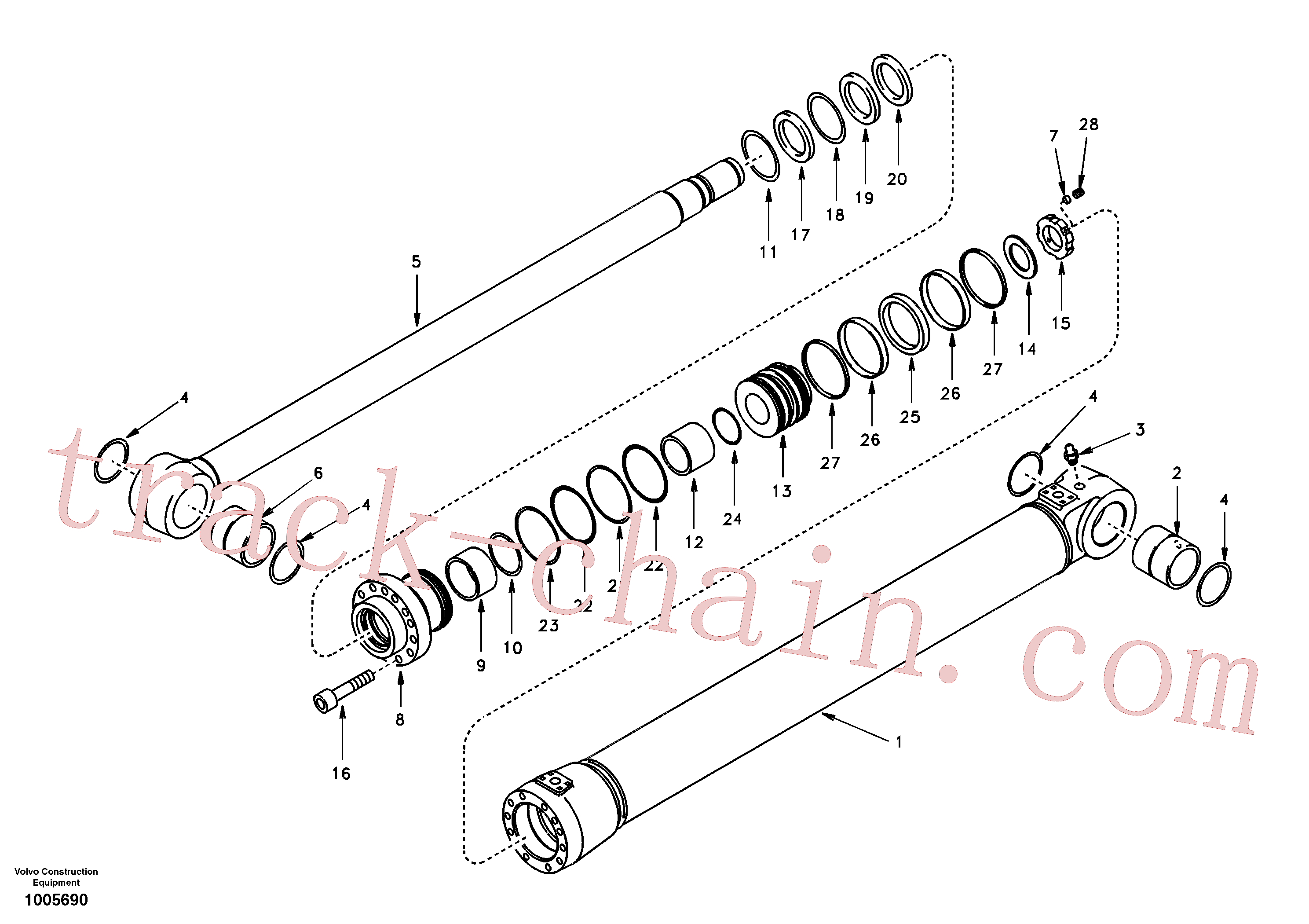 SA8148-10041 Gasket kit for Volvo Excavator spare