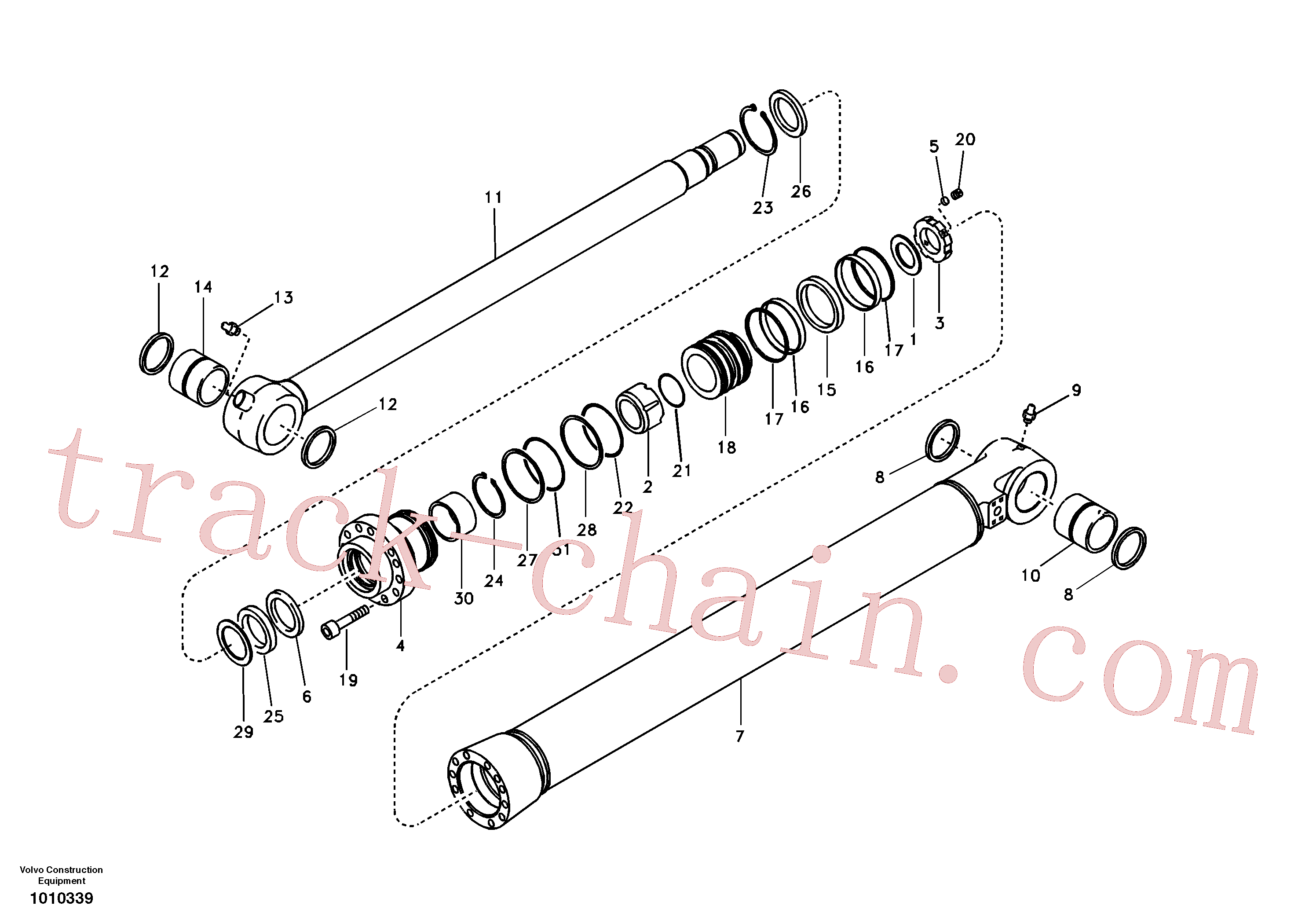 VOE14514560 Bucket Cylinder for Volvo Excavator Parts