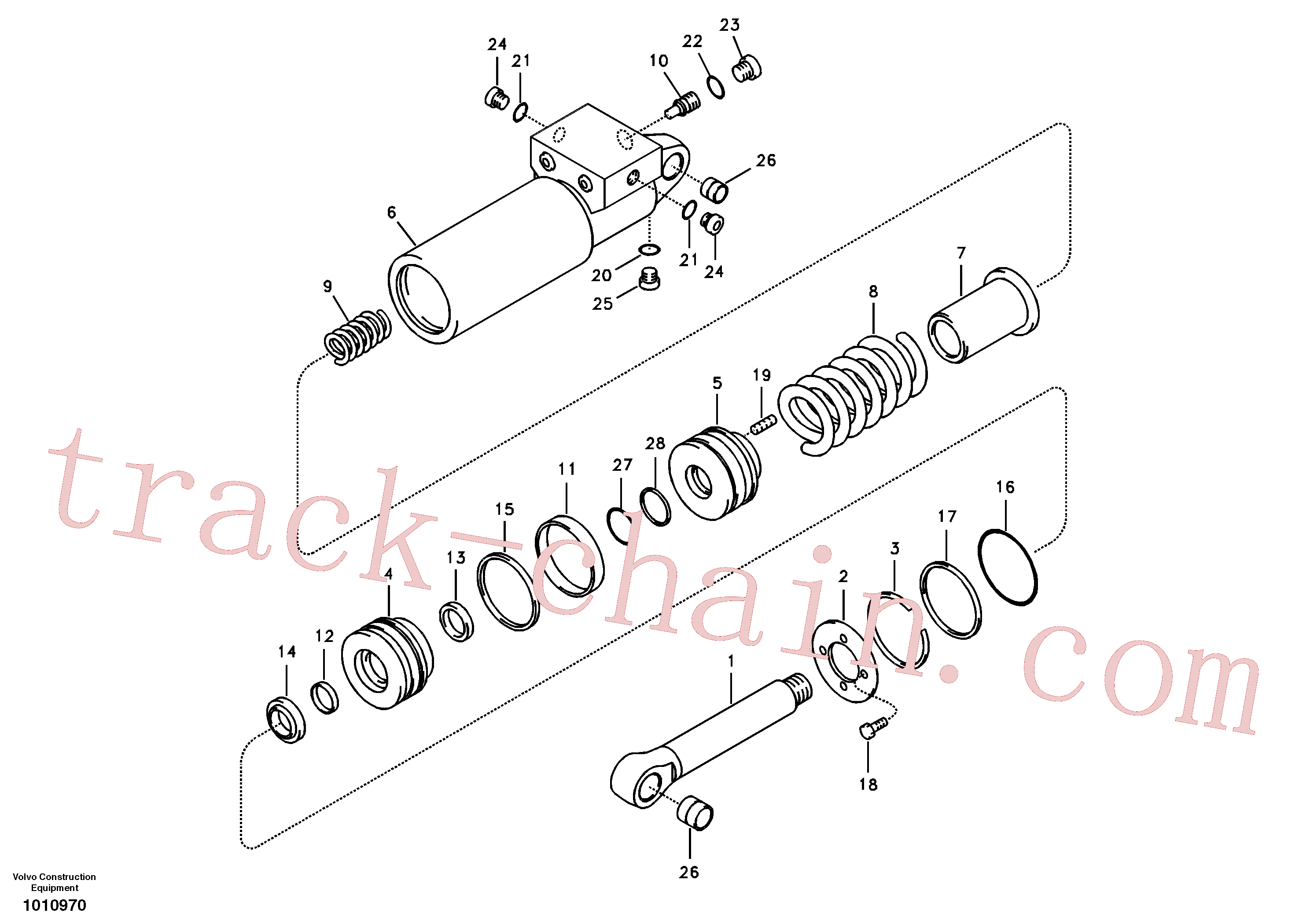 VOE14523130 for Volvo Quick fit cylinder(1010970 assembly)