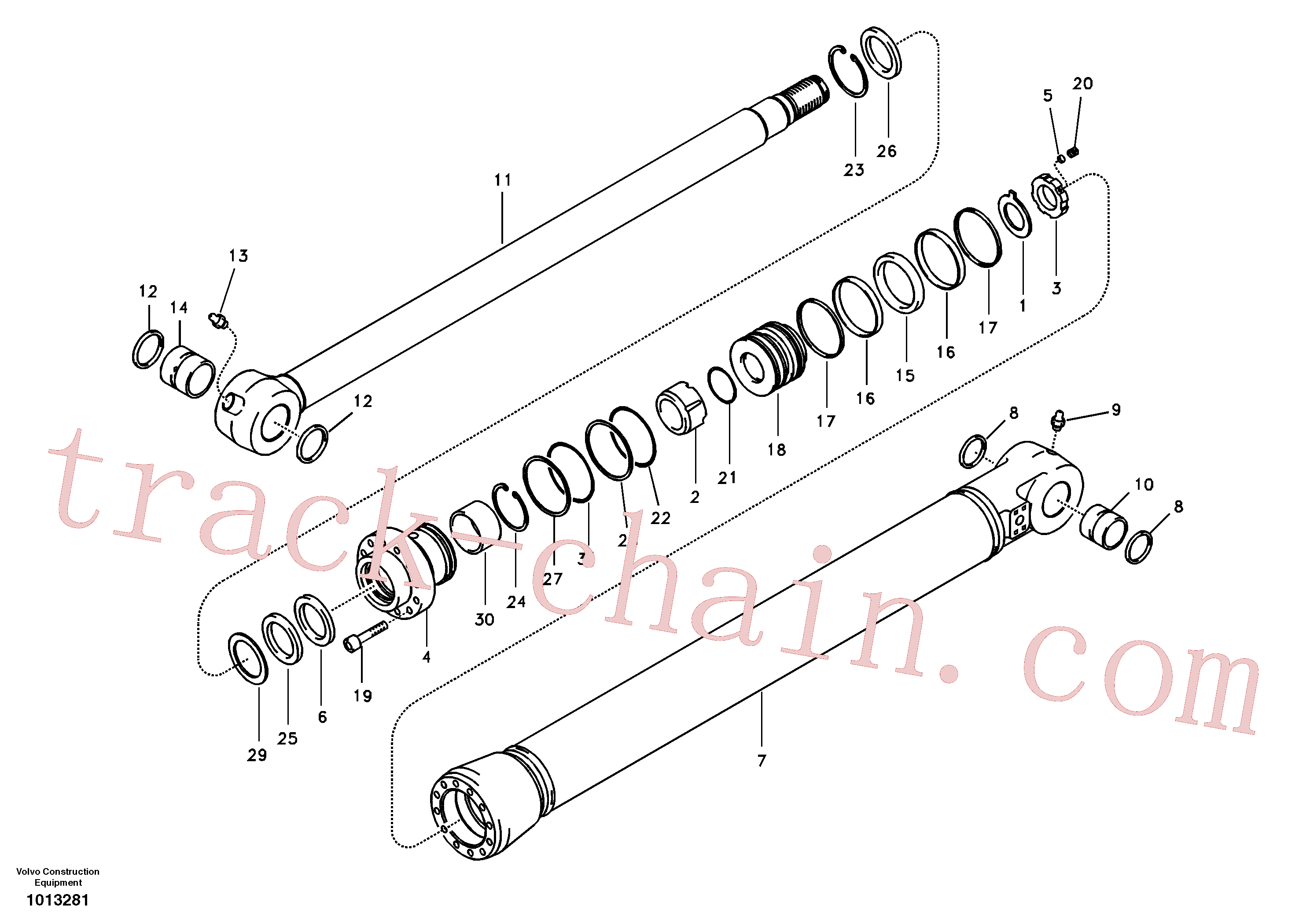 VOE14514560 for Volvo Bucket cylinder, long reach(1013281 assembly)