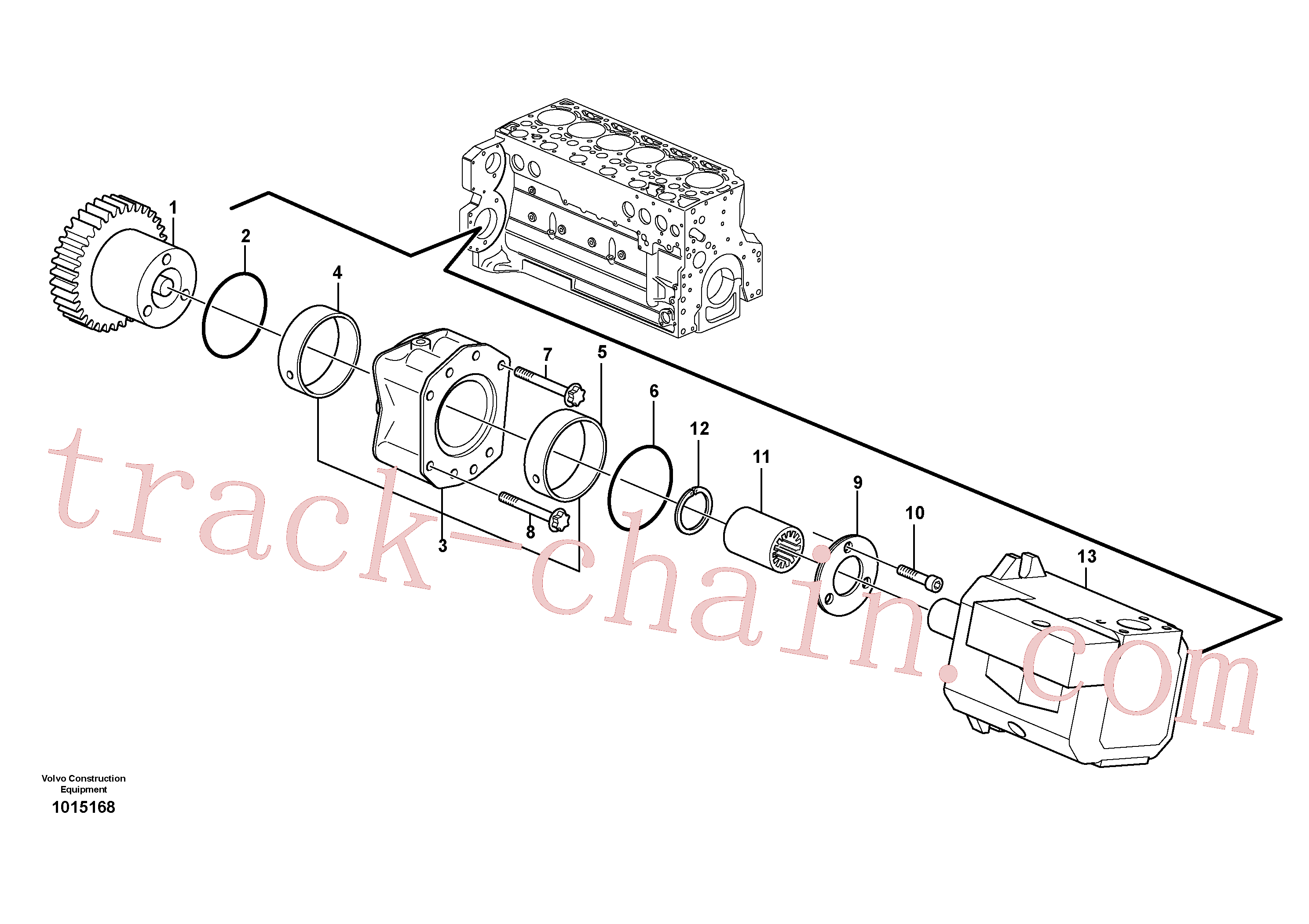 VOE20450818 for Volvo Pump drive power take-off(1015168 assembly)