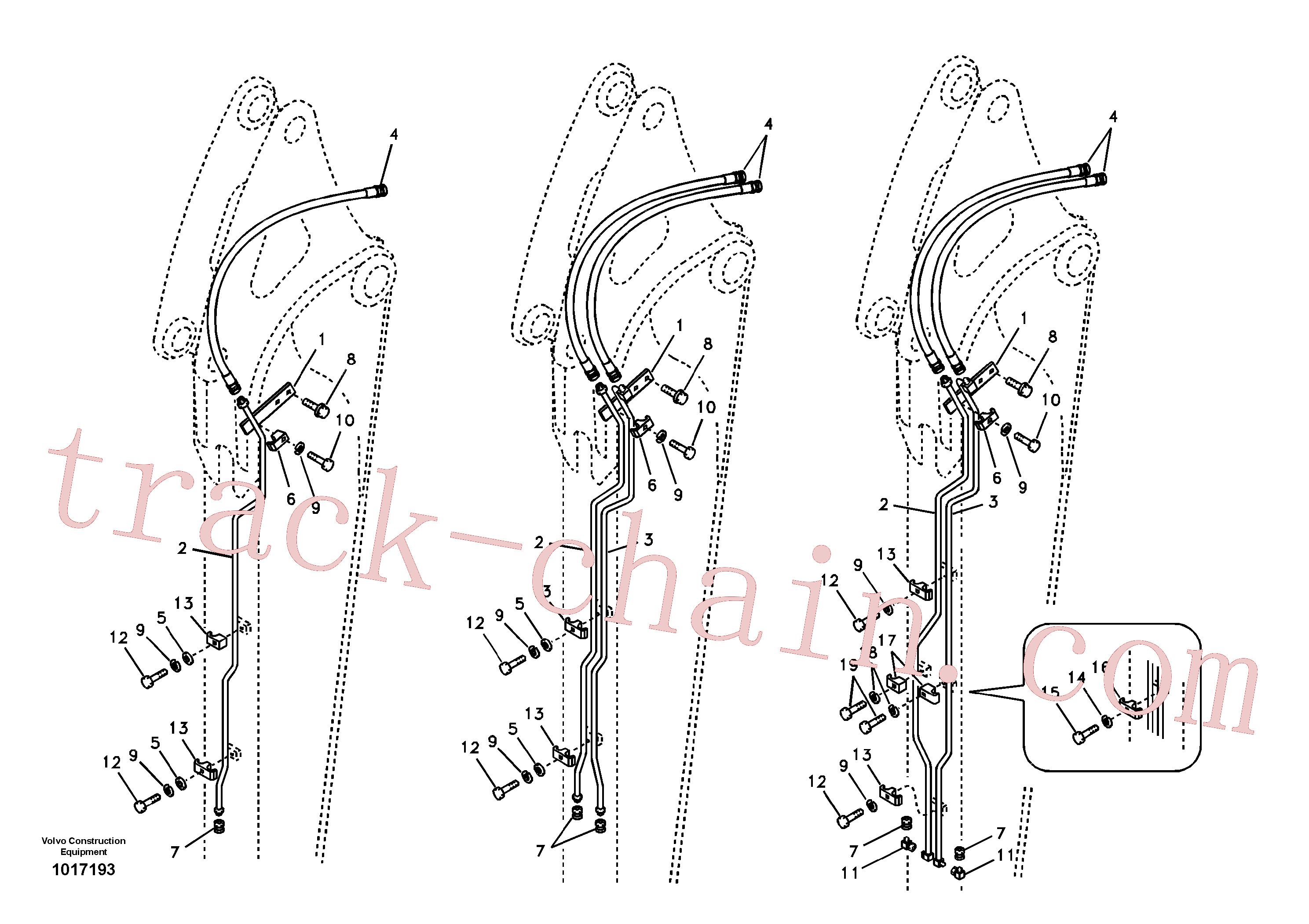 VOE14546789 Pipe line for Volvo Excavator spare