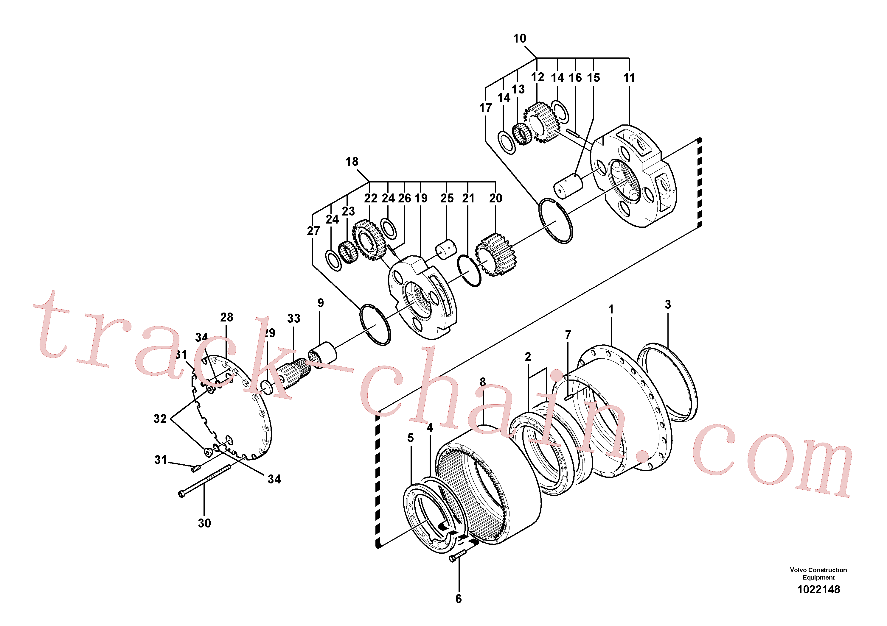 Volvo Assembly SA7117-30310 Thrust washer for sale