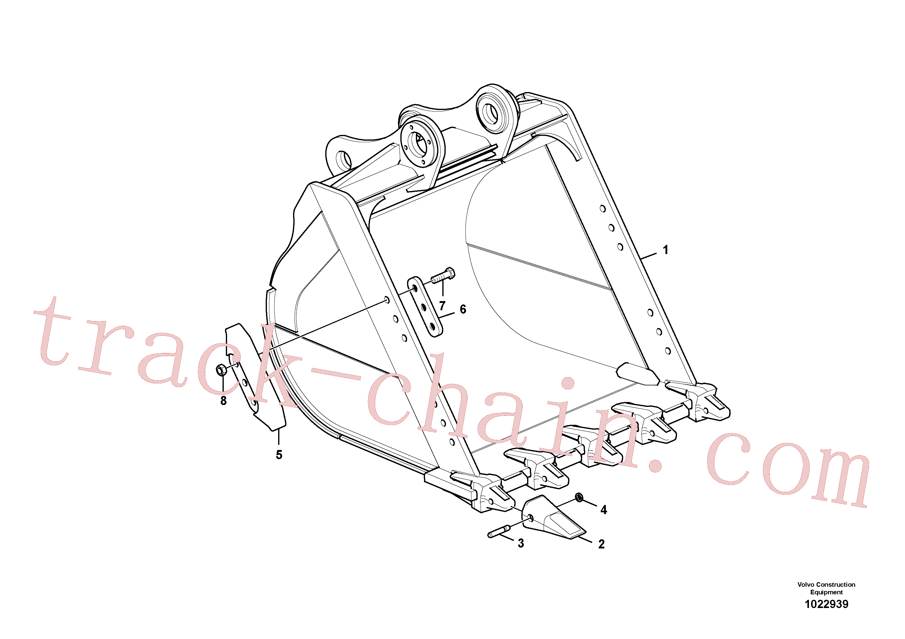 VOE14538052 Bucket for Volvo Excavator spare