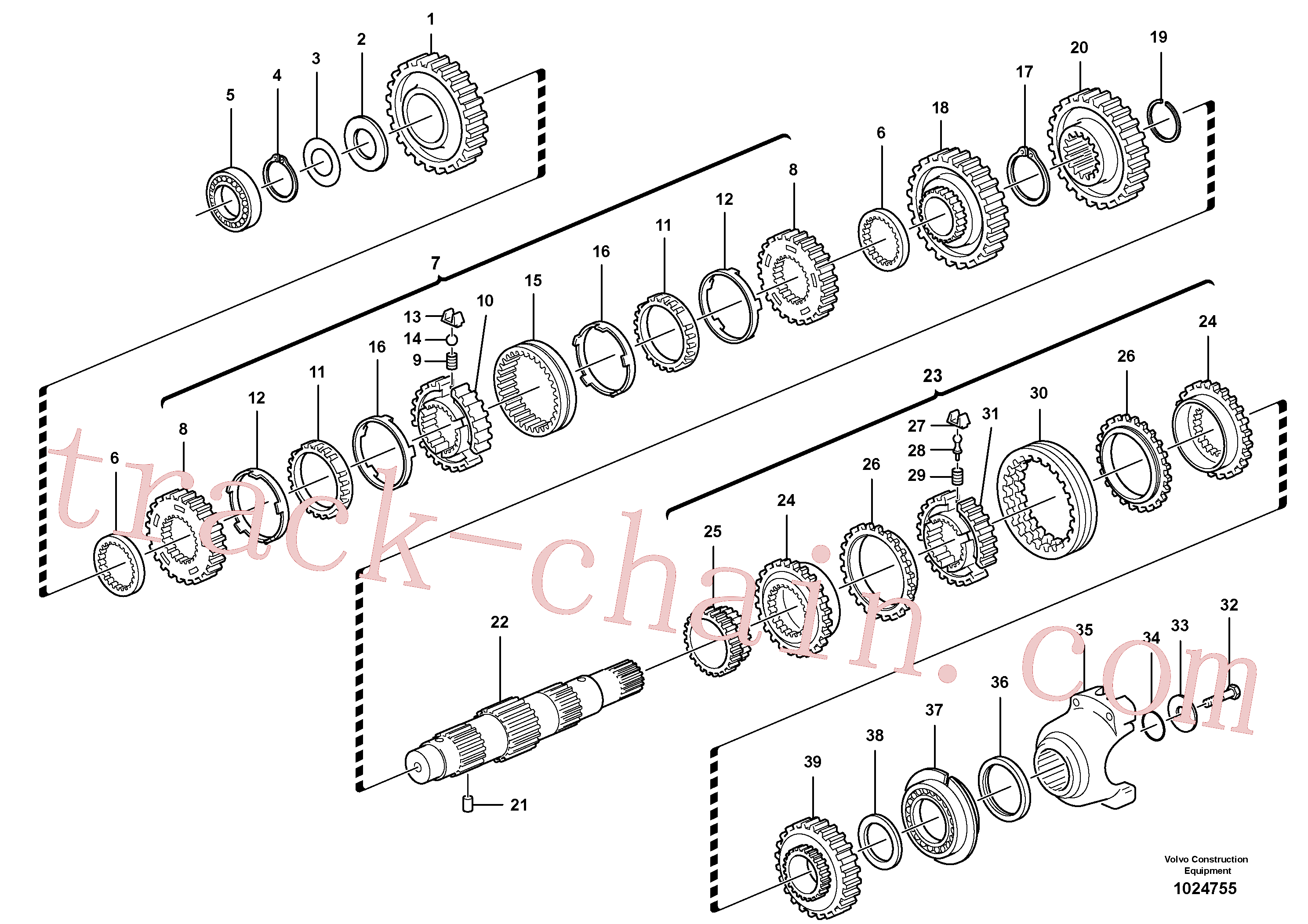 VOE11709120 Synchronizing cone for Volvo Excavator spare