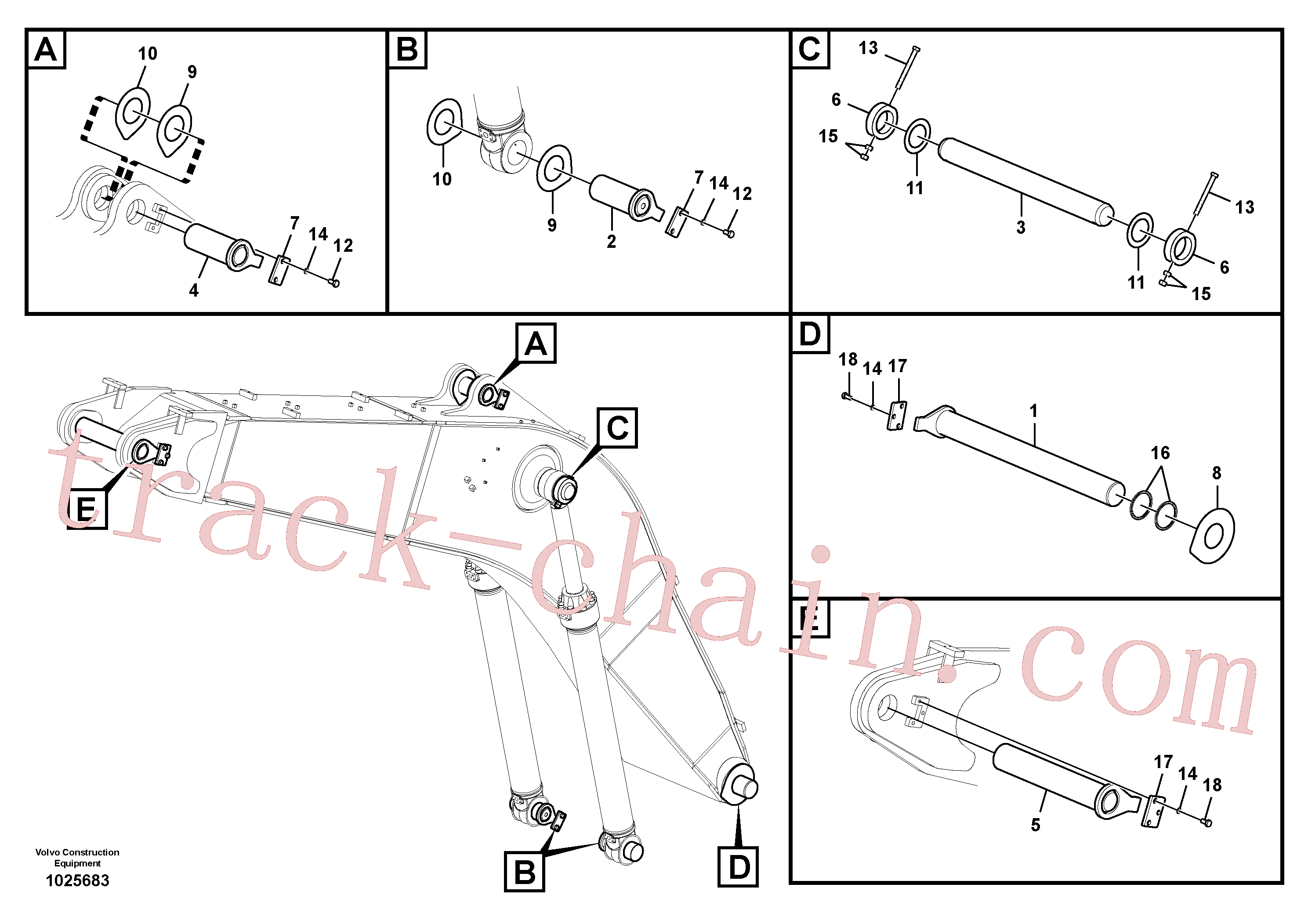 VOE14512349 for Volvo Links to boom(1025683 assembly)