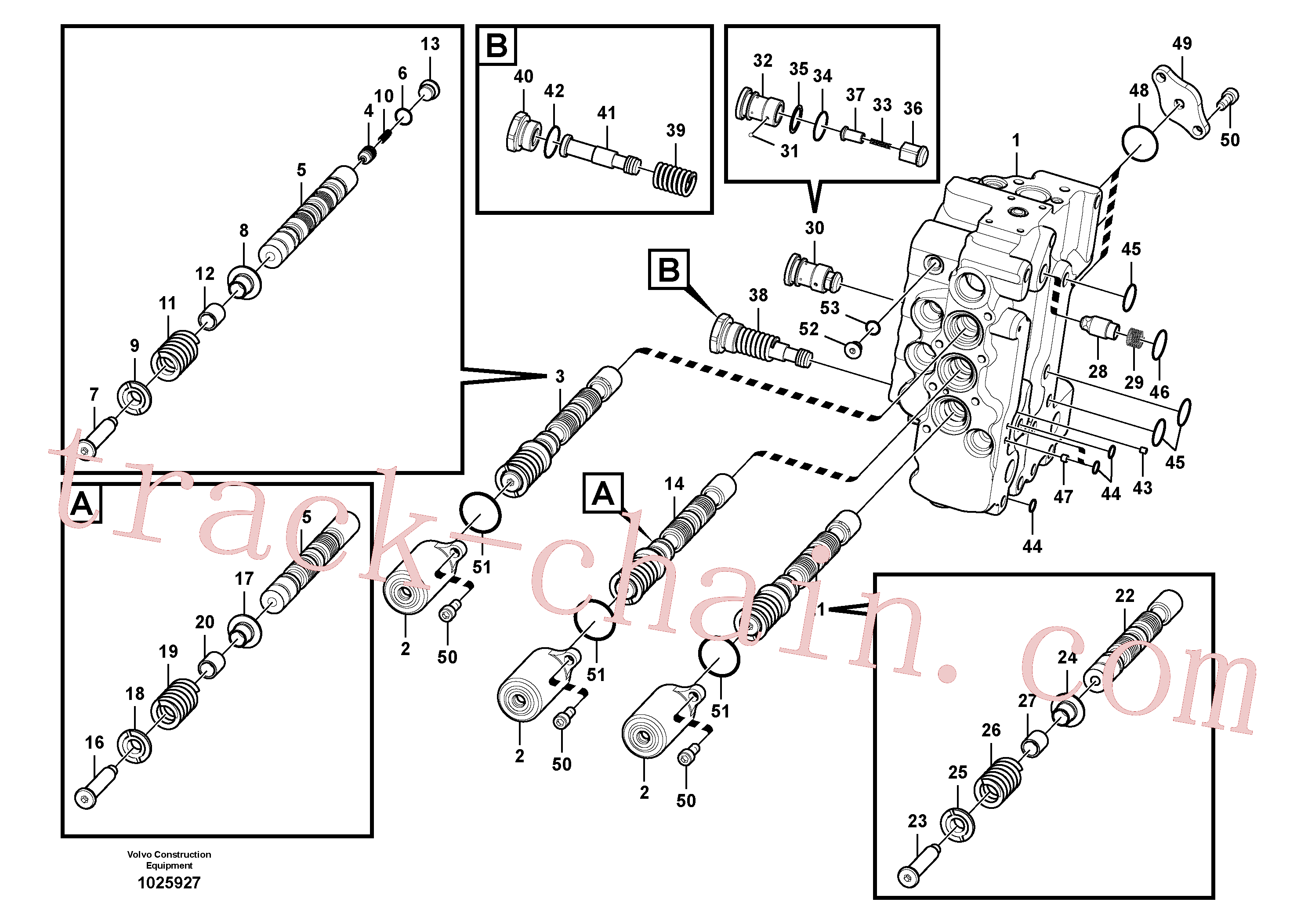 VOE14553024 for Volvo Main control valve(1025927 assembly)