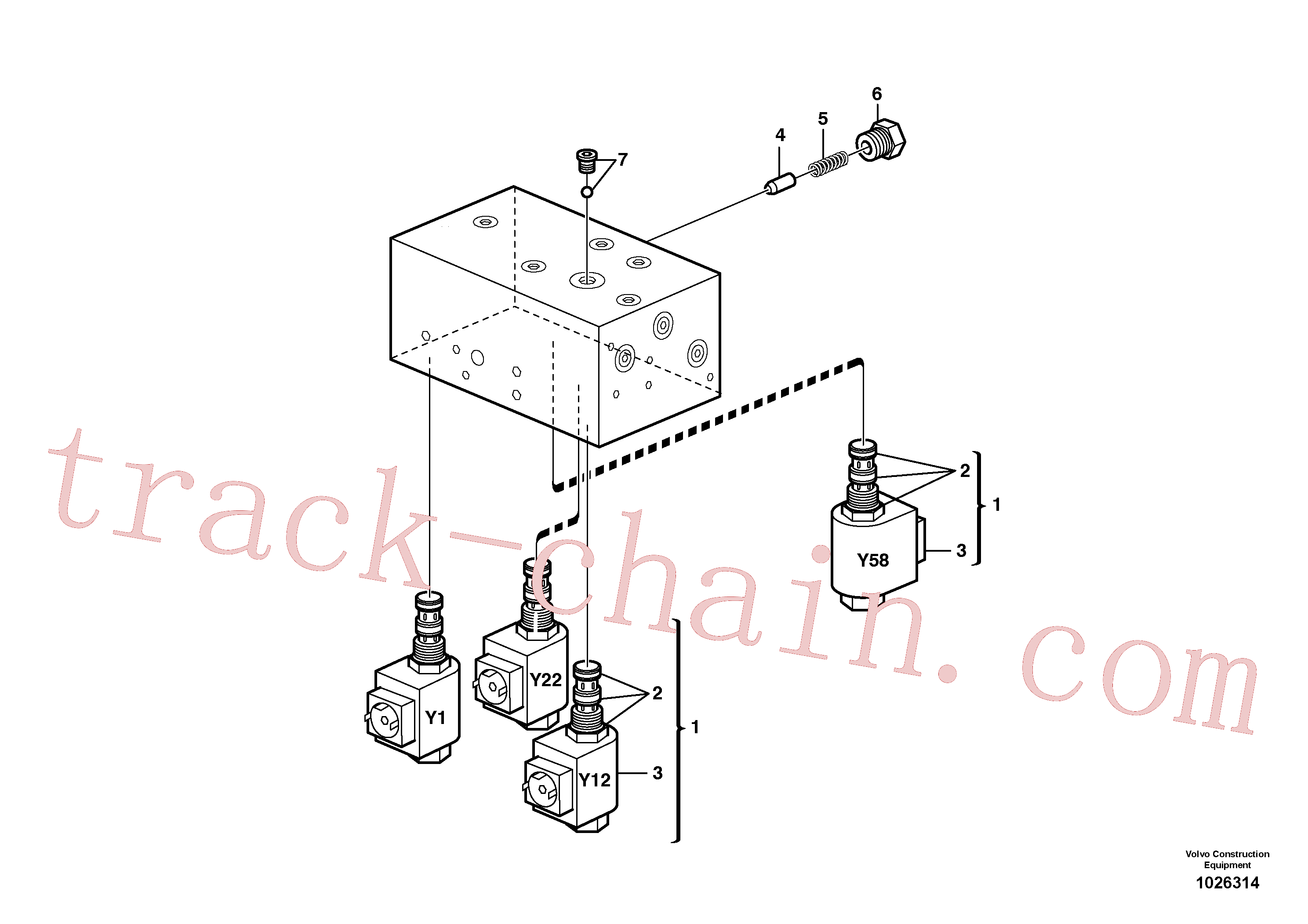 VOE11706025 for Volvo Servo valve body(1026314 assembly)