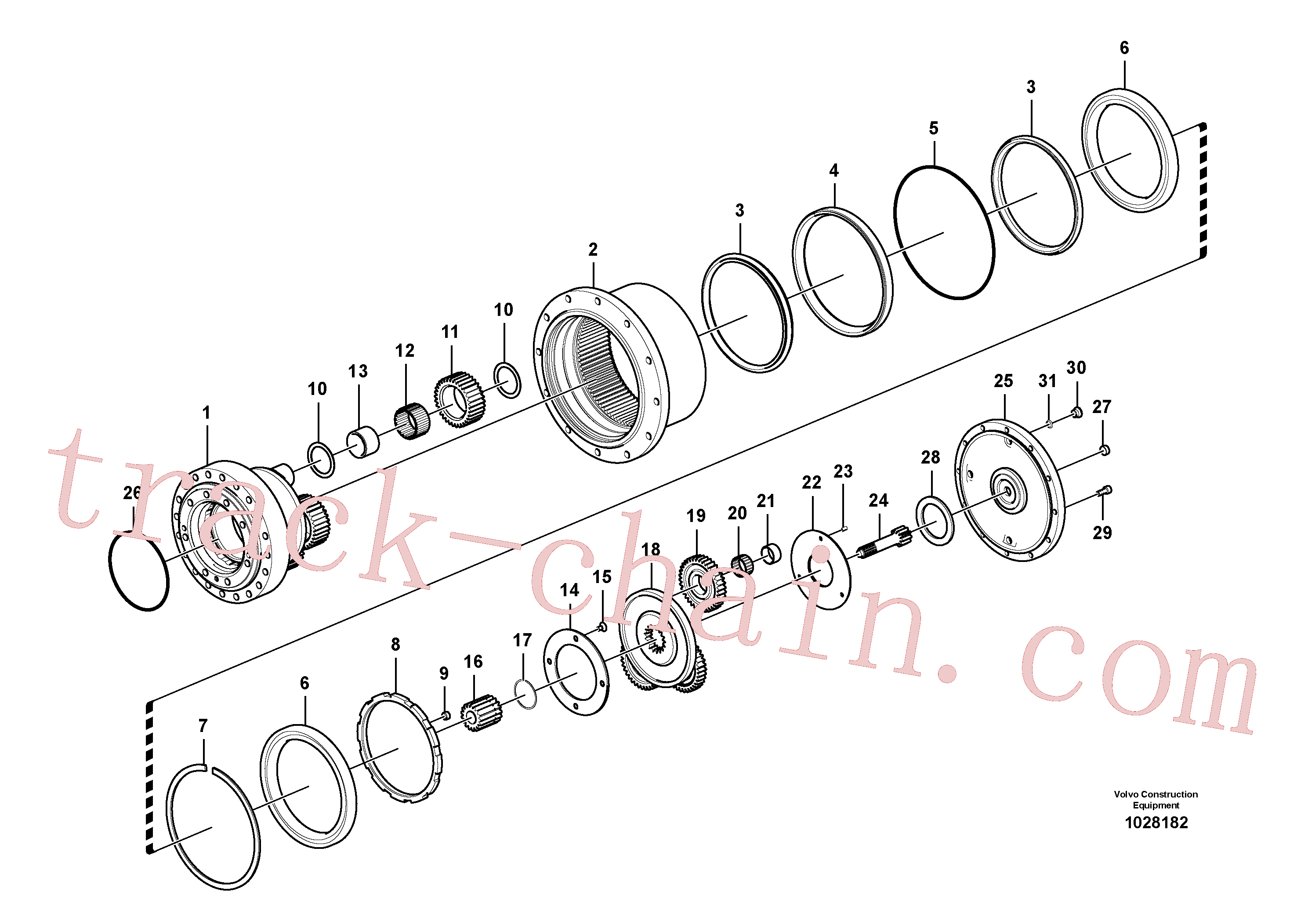 SA8230-02890 Bearing_thrust for Volvo Excavator spare