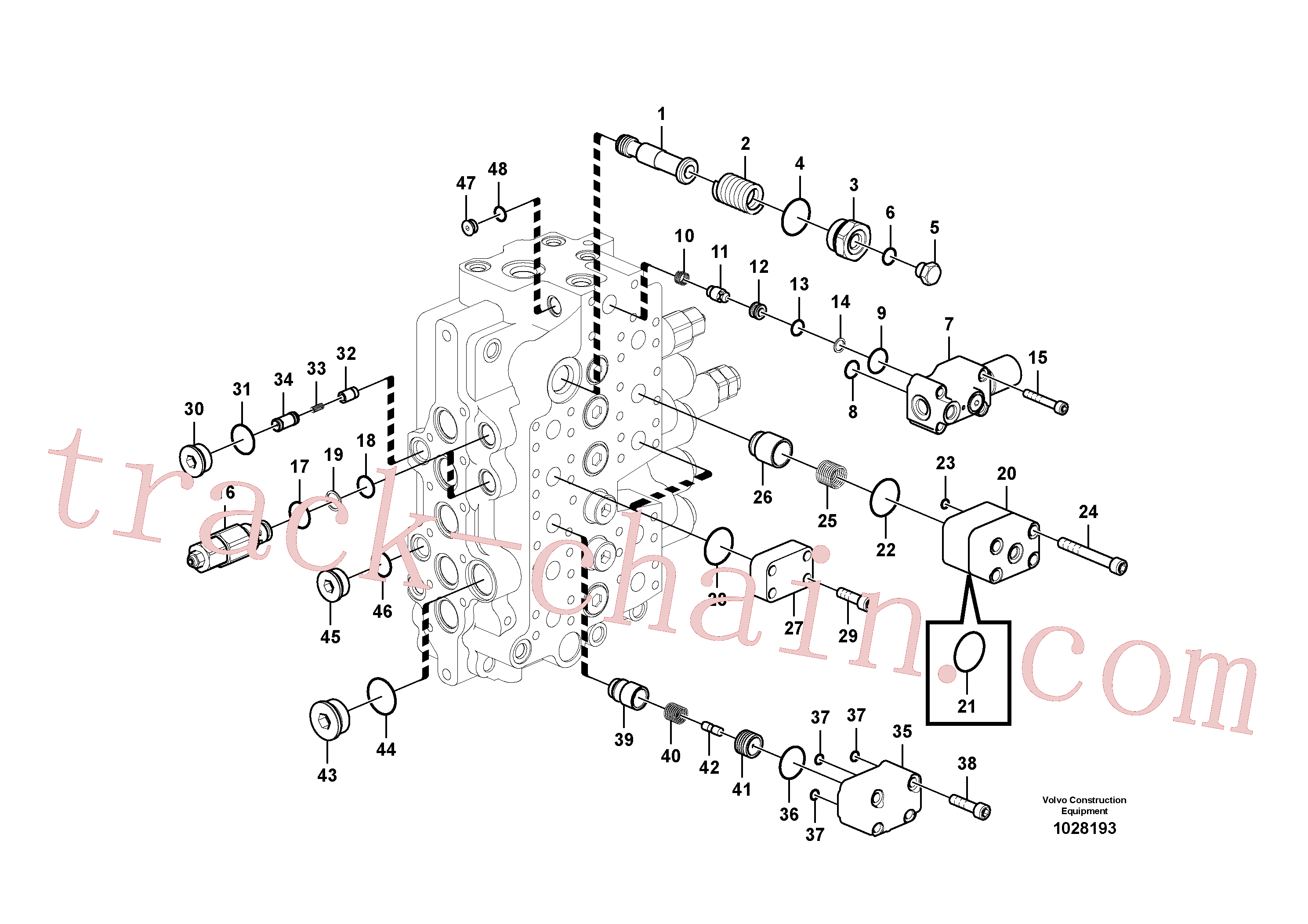 VOE14552391 for Volvo Main control valve(1028193 assembly)