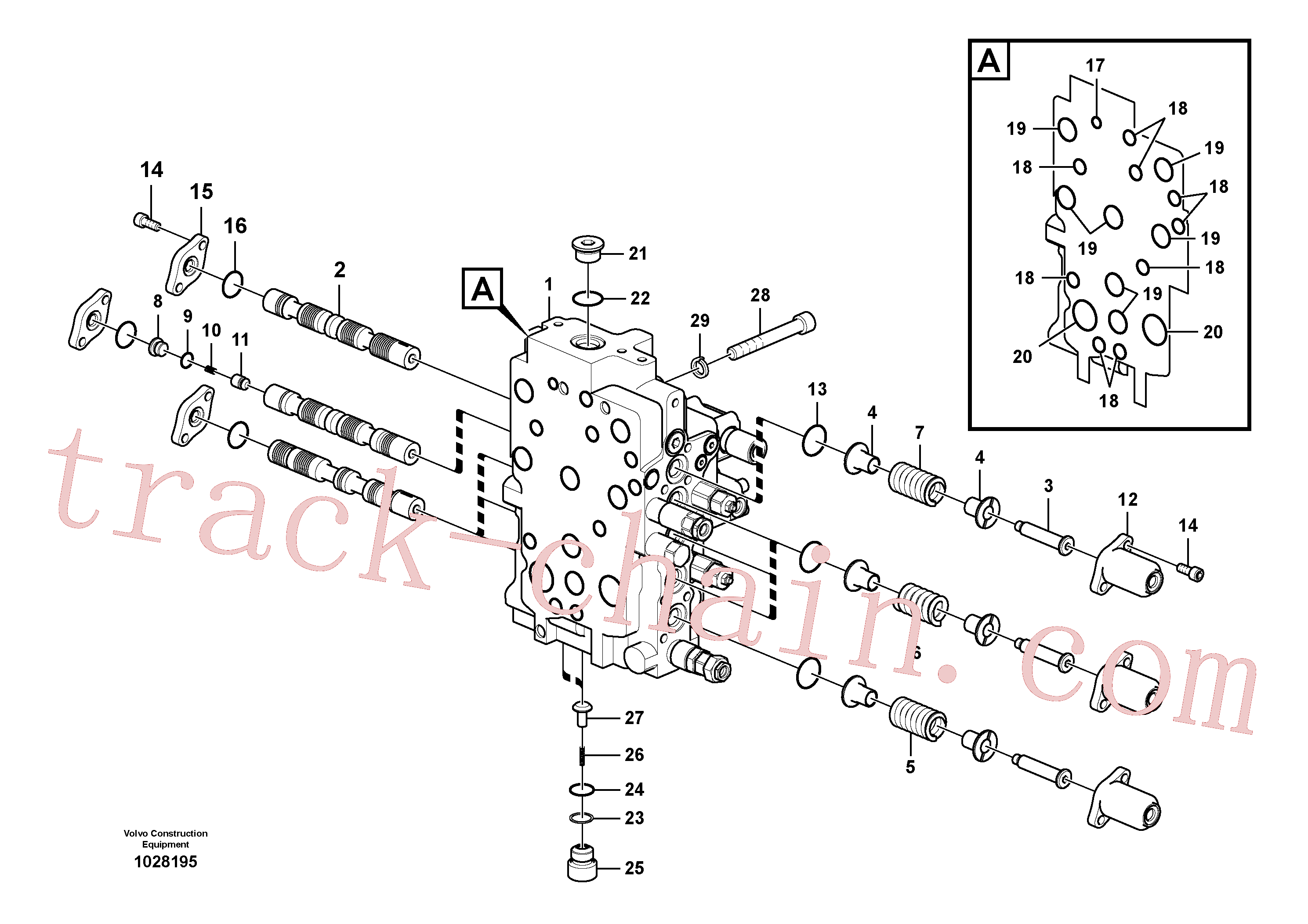 VOE14567874 for Volvo Main control valve(1028195 assembly)