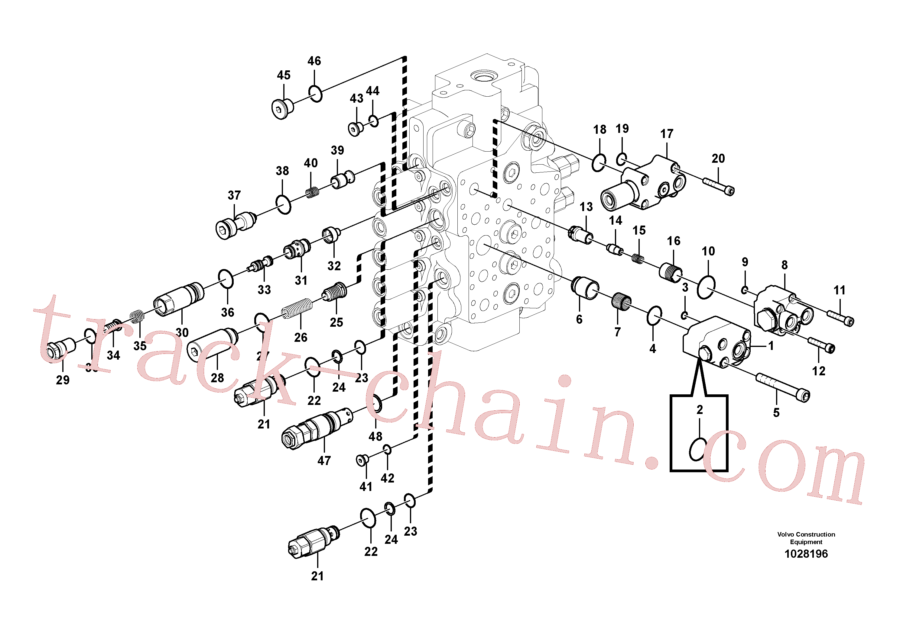 VOE14688236 for Volvo Main control valve(1028196 assembly)