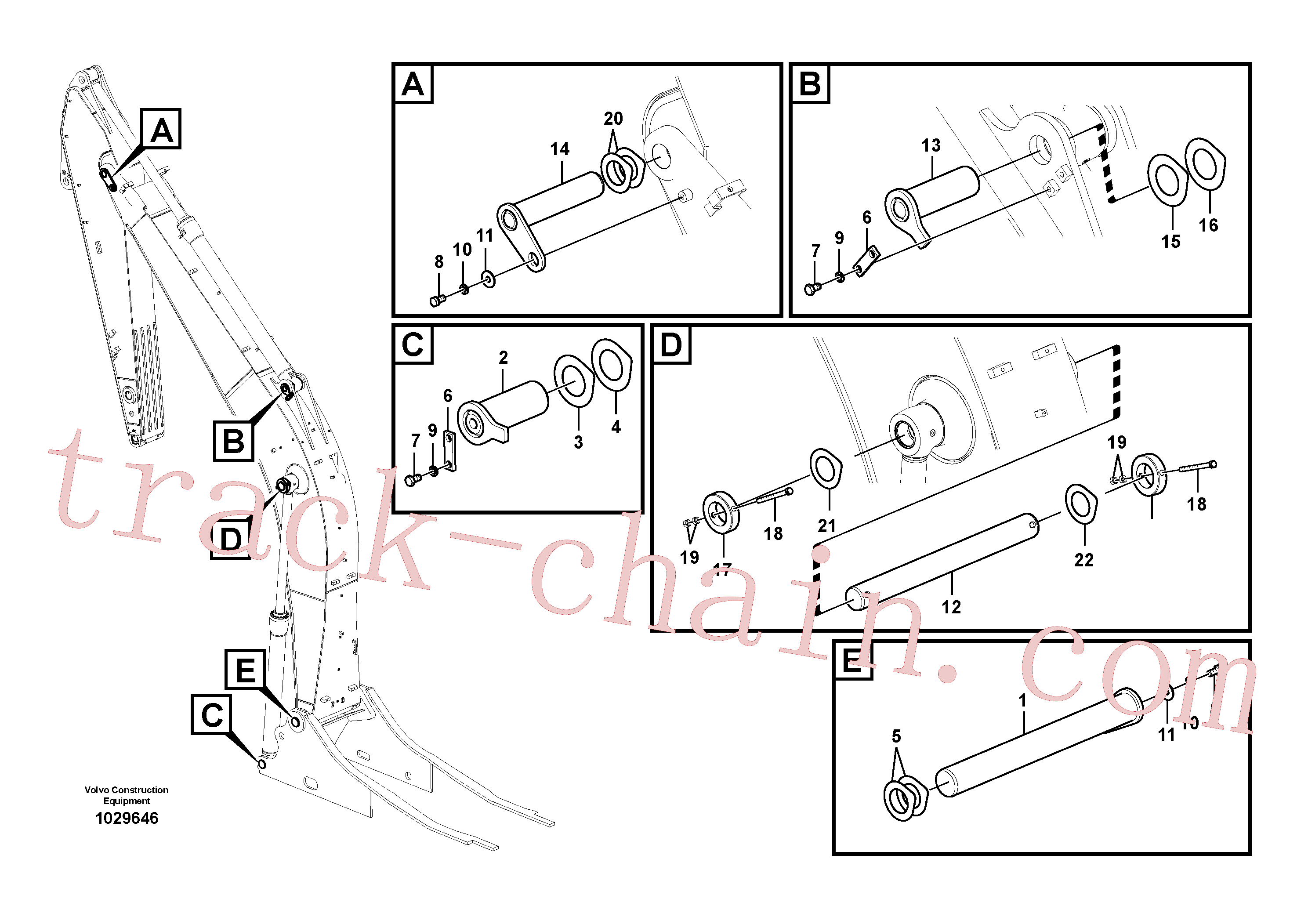 VOE14502194 for Volvo Links to boom(1029646 assembly)