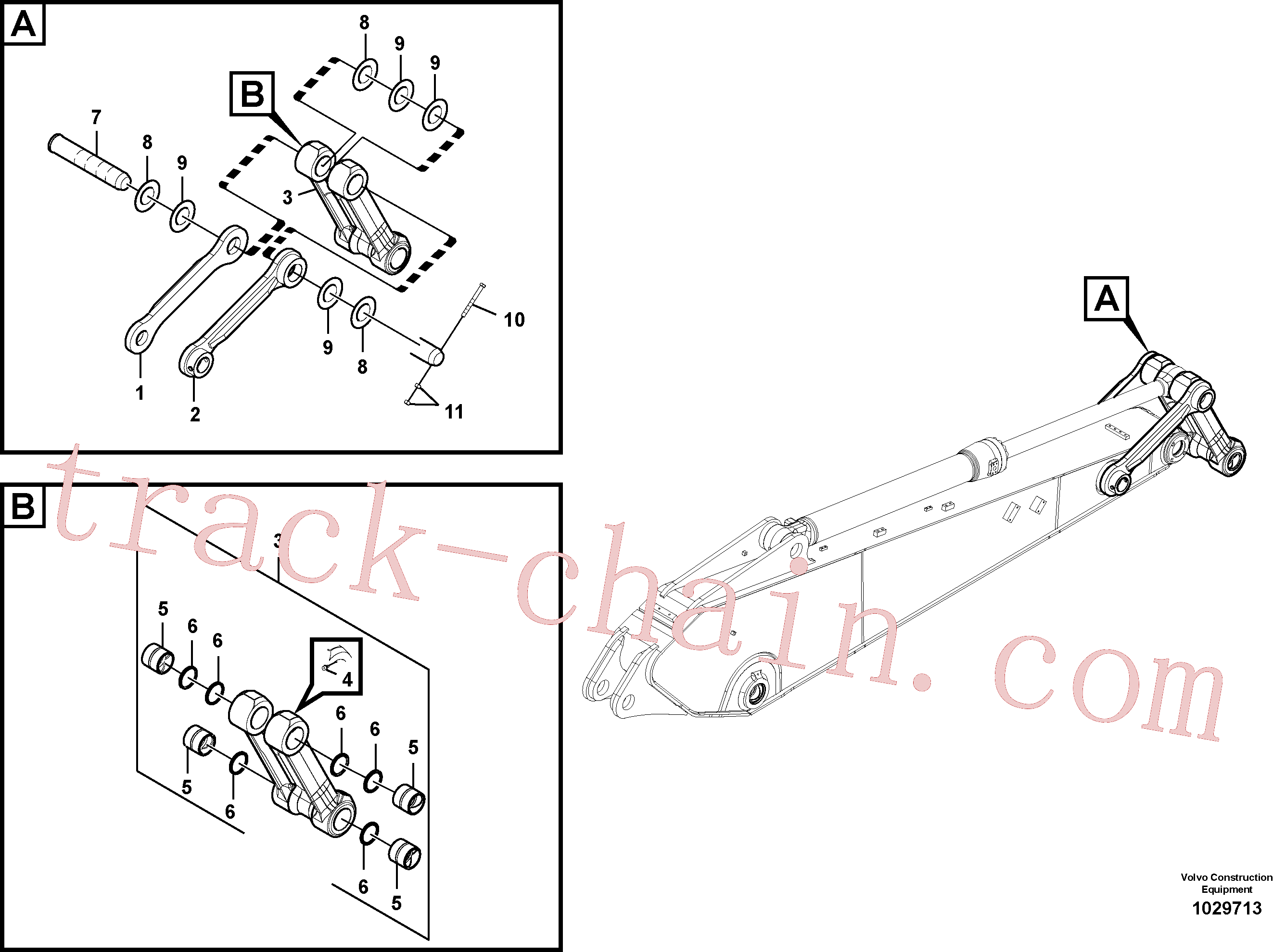 VOE14540003 for Volvo Links to connecting rod(1029713 assembly)