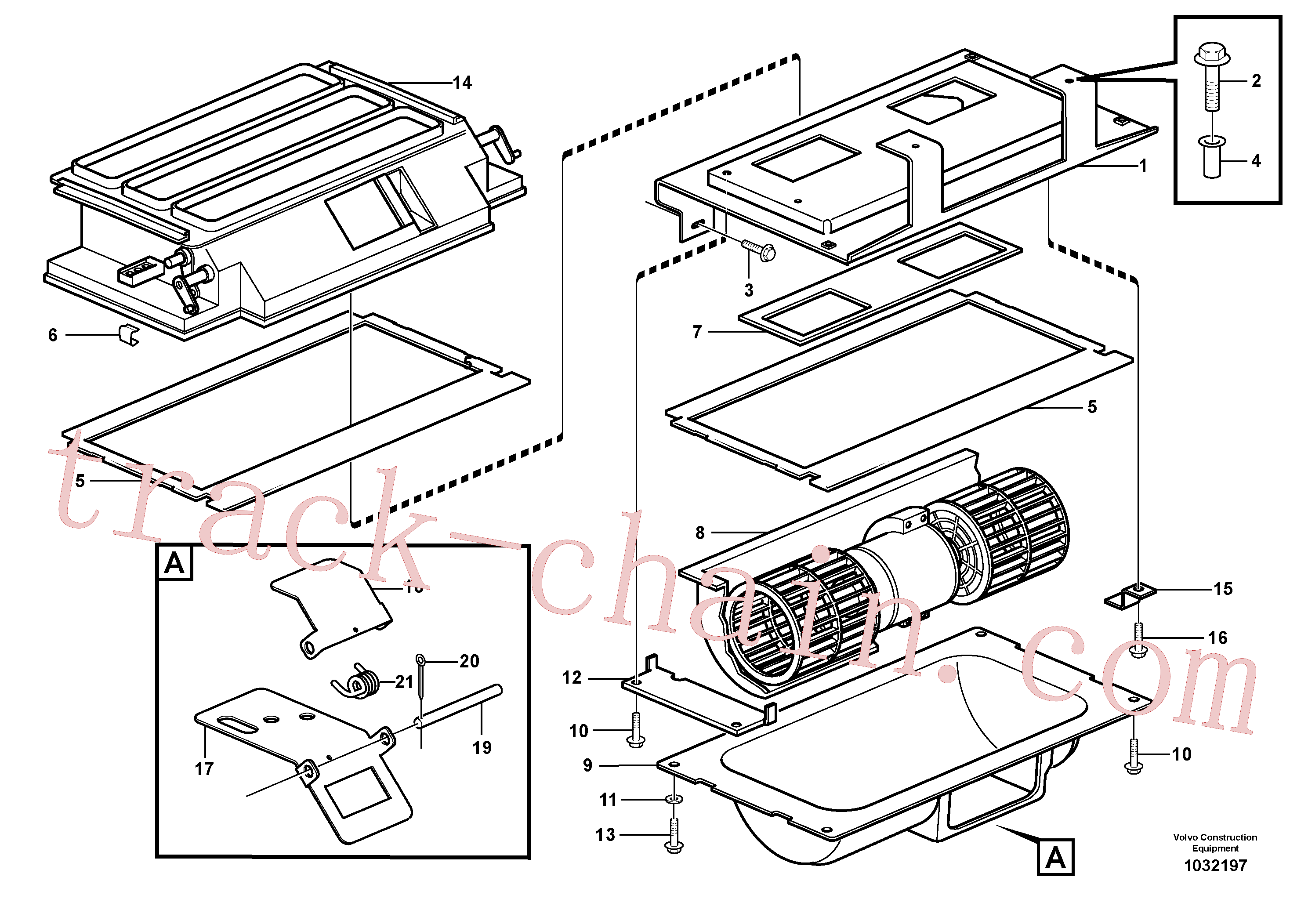 VOE946934 for Volvo Air distribution - inlet and air return(1032197 assembly)