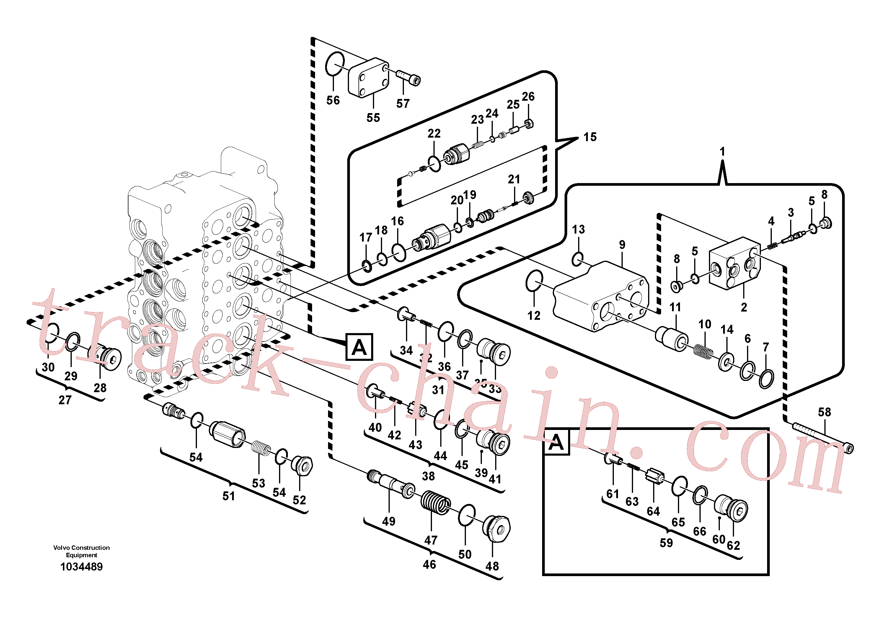 SA7270-11040 for Volvo Main control valve(1034489 assembly)