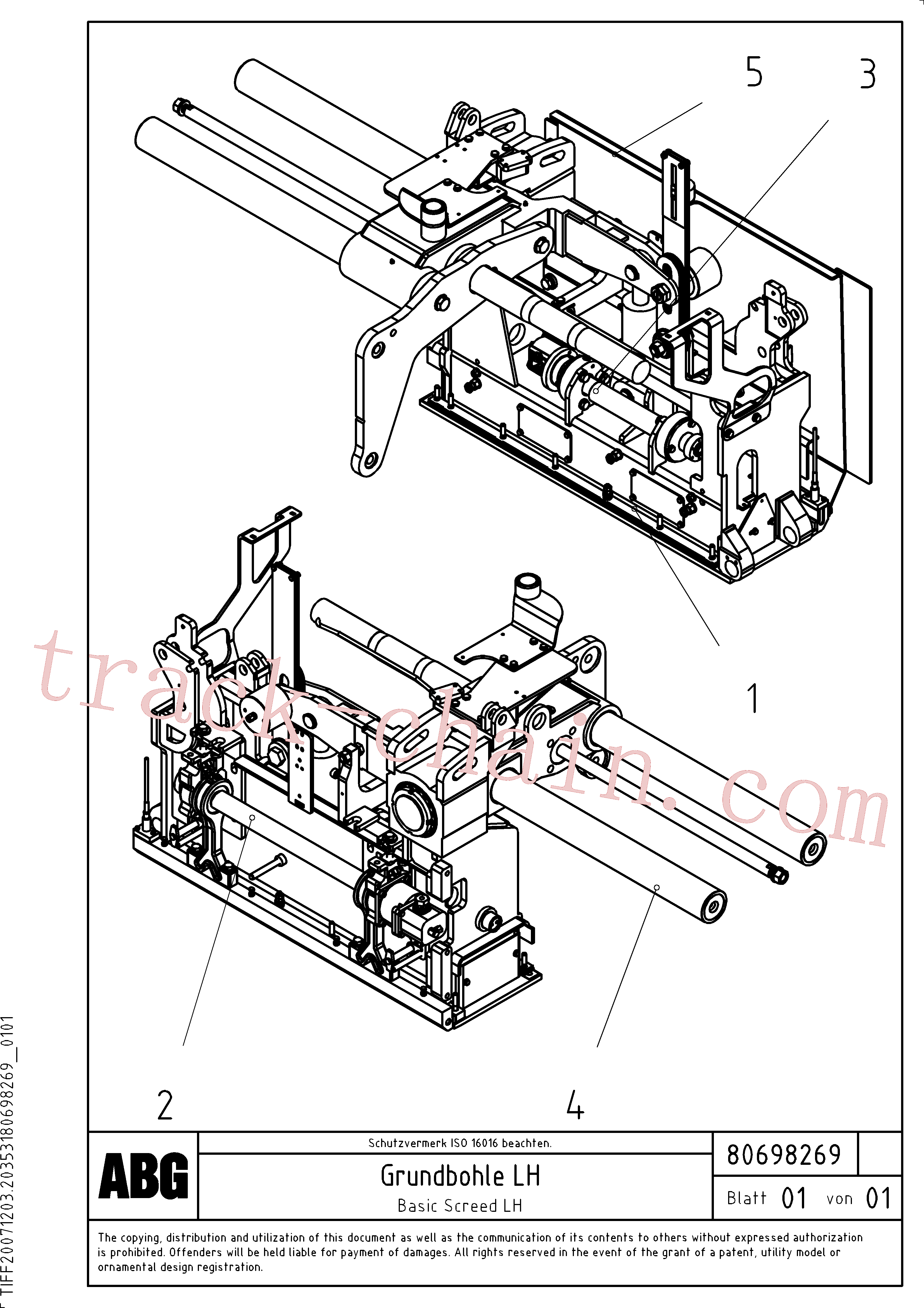 RM56294101 Eccentric shaft for Volvo Excavator Parts