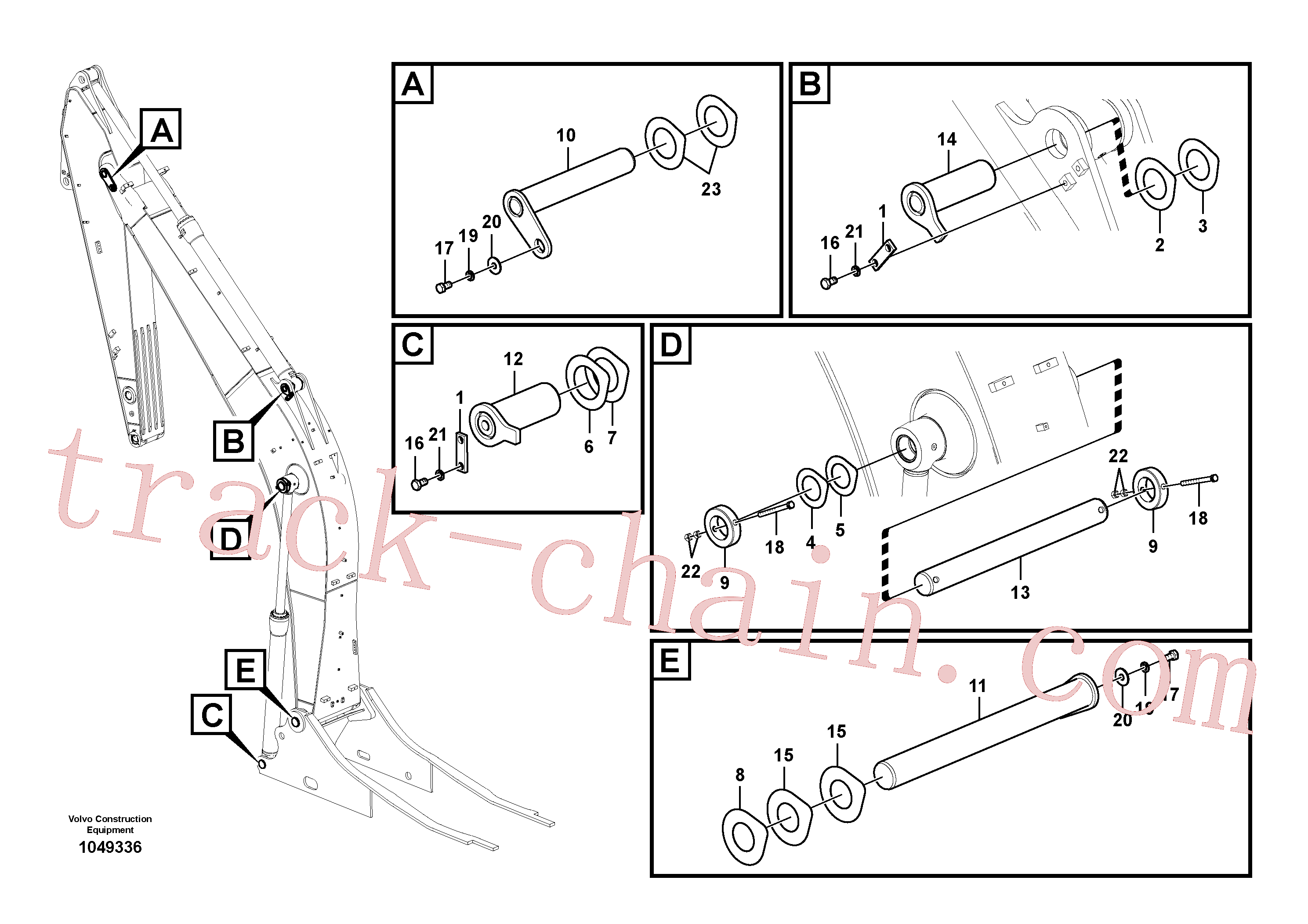 VOE14516745 for Volvo Links to boom(1049336 assembly)