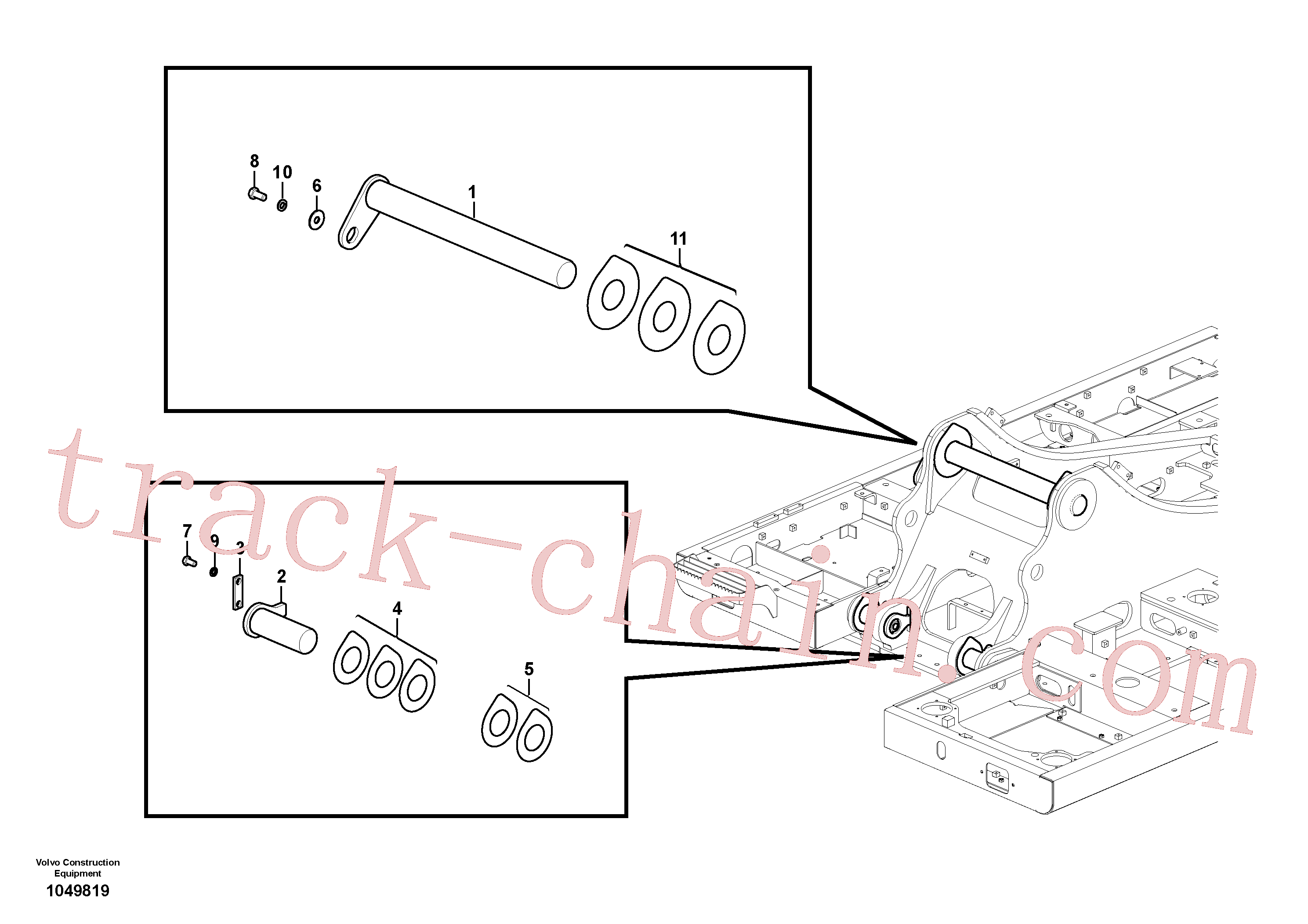 VOE14512495 for Volvo Links to boom(1049819 assembly)