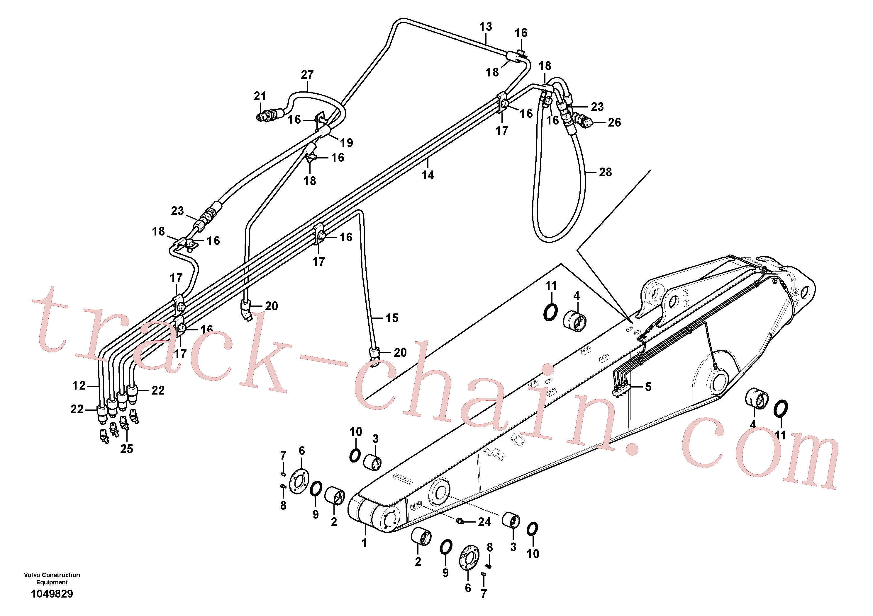 VOE14697370 Dipper arm for Volvo Excavator Parts