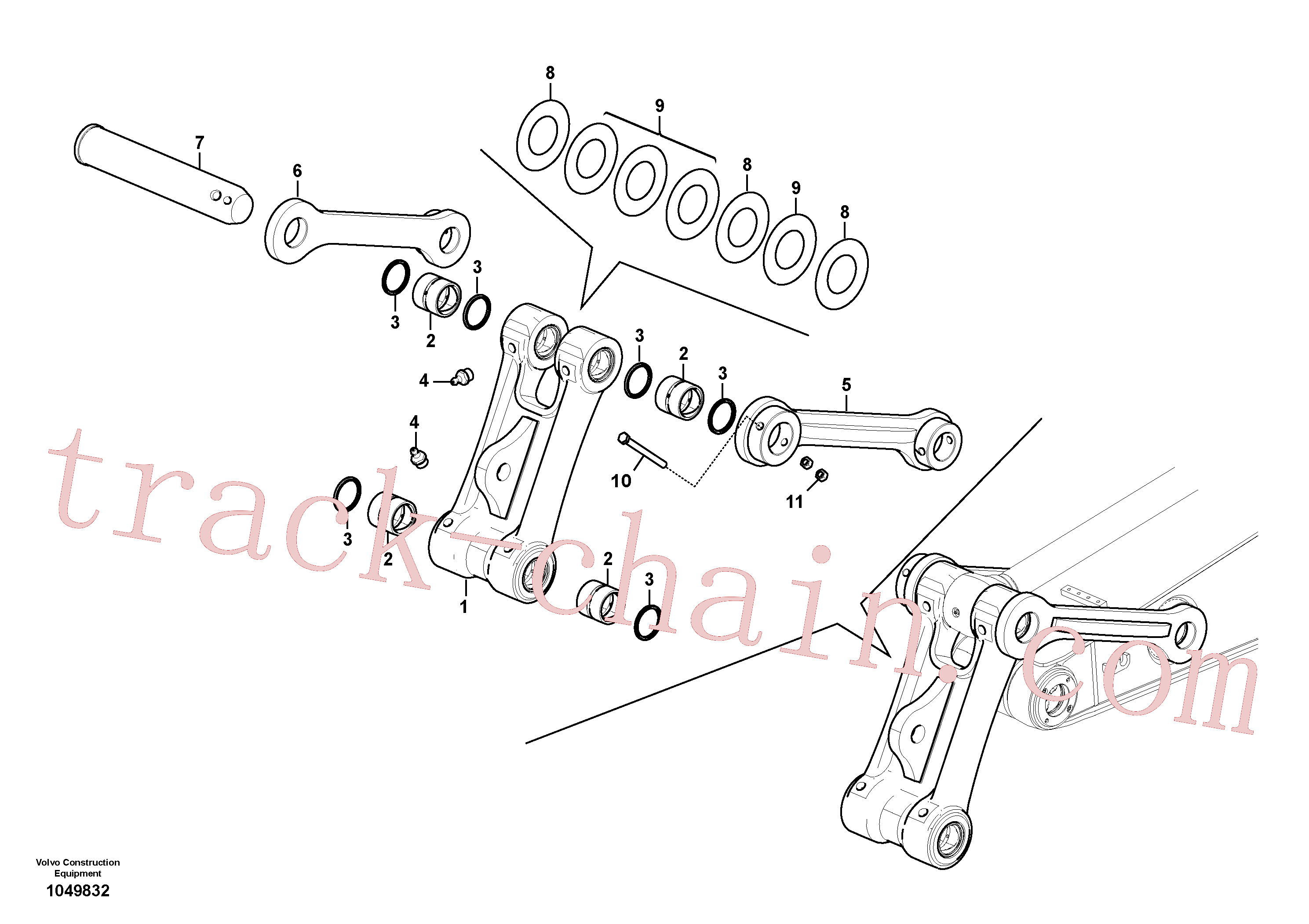 VOE14540003 for Volvo Links to connecting rod(1049832 assembly)