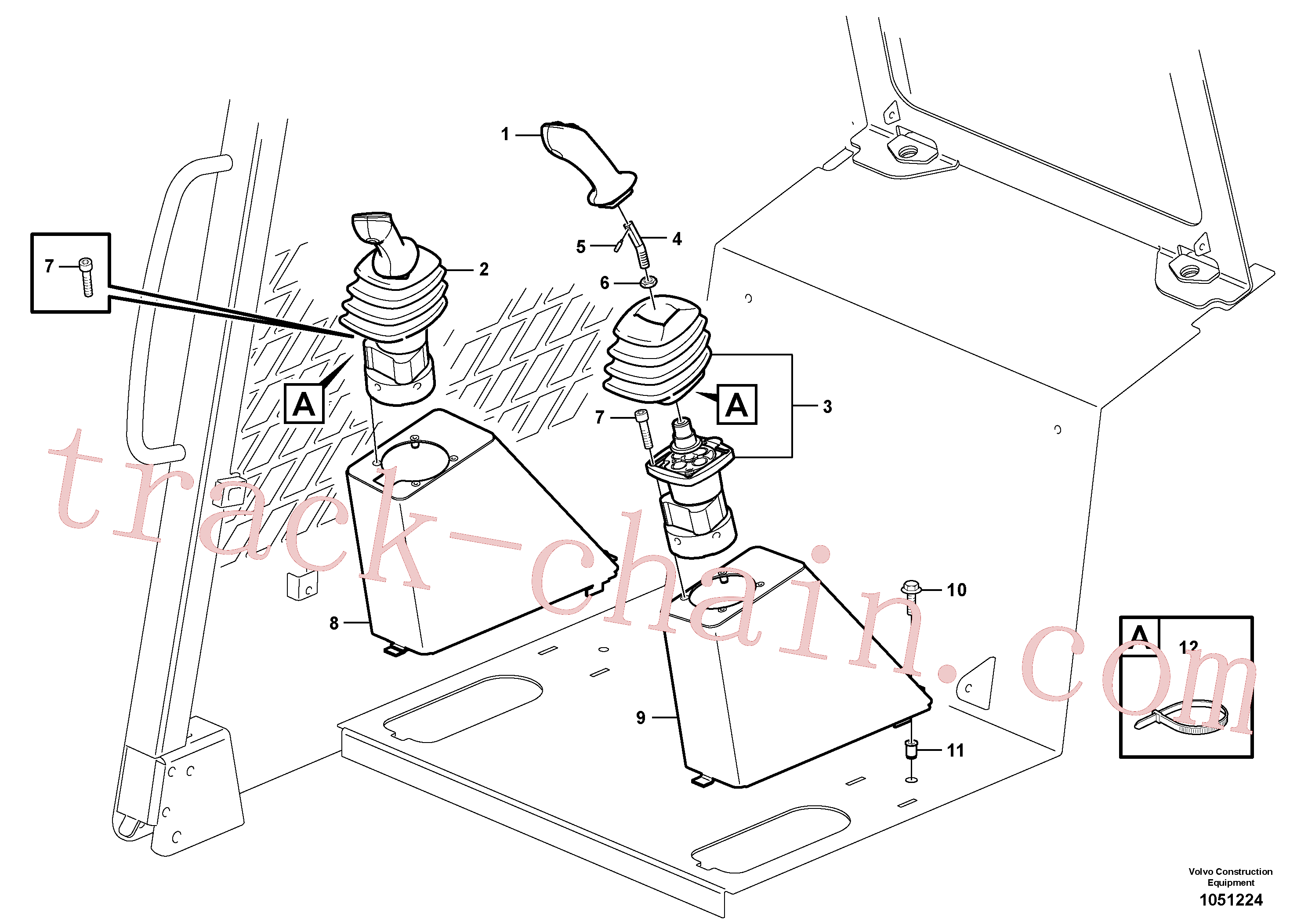 VOE946934 for Volvo Optional hand controls(1051224 assembly)