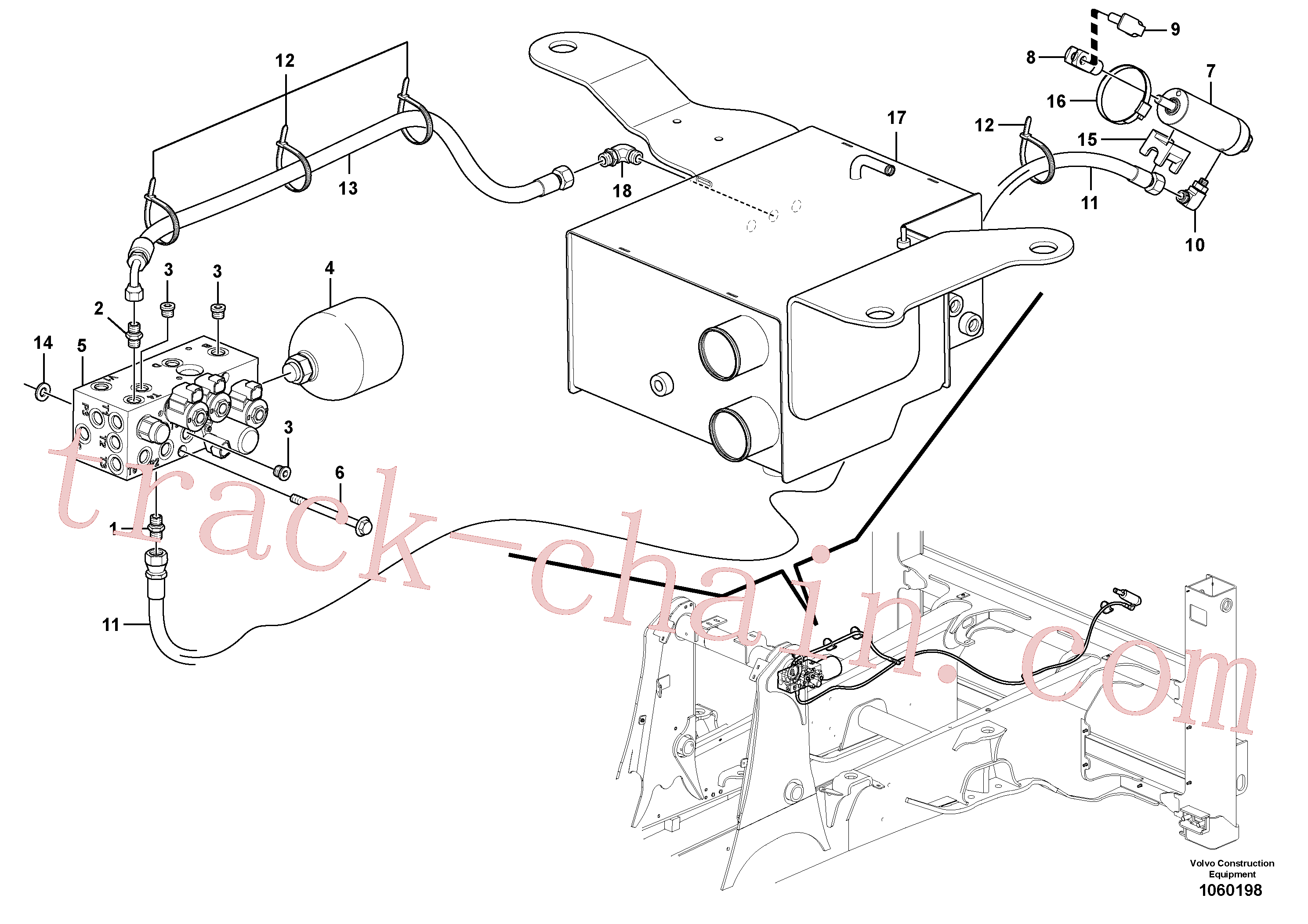 VOE16201594 for Volvo Pressure limiting valve(1060198 assembly)