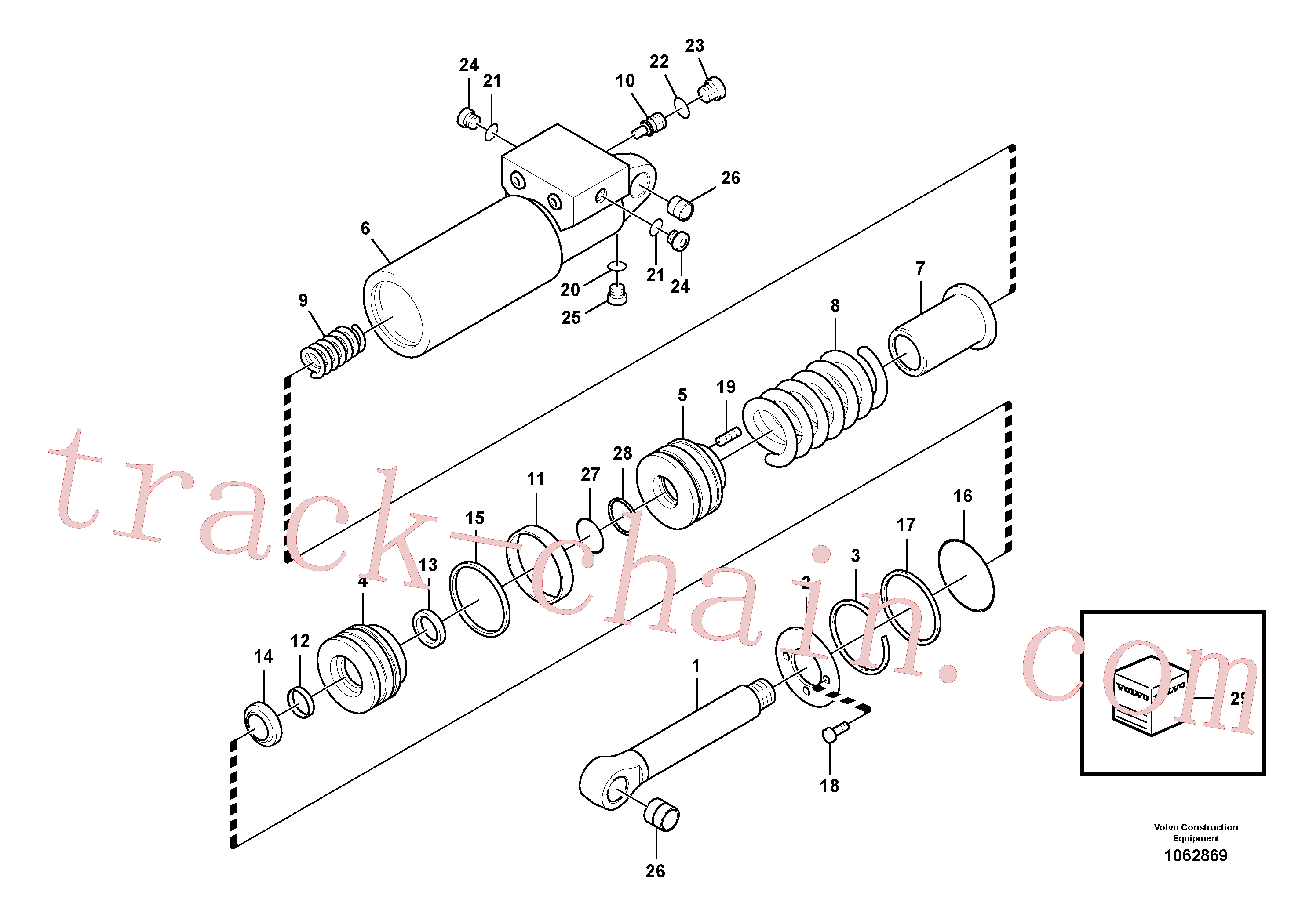 VOE14523130 for Volvo Quick fit cylinder(1062869 assembly)