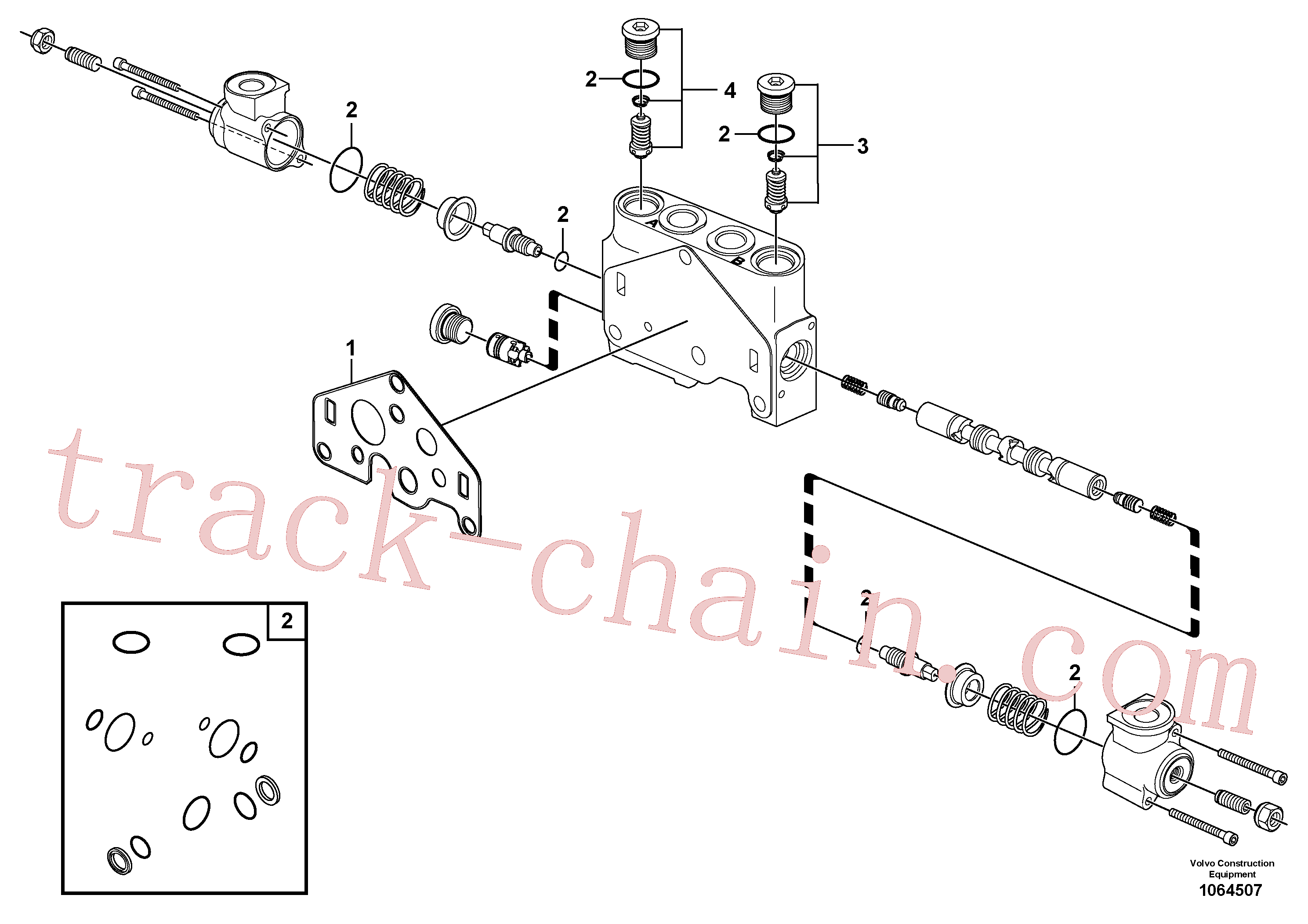 VOE11710931 for Volvo Valve section(1064507 assembly)