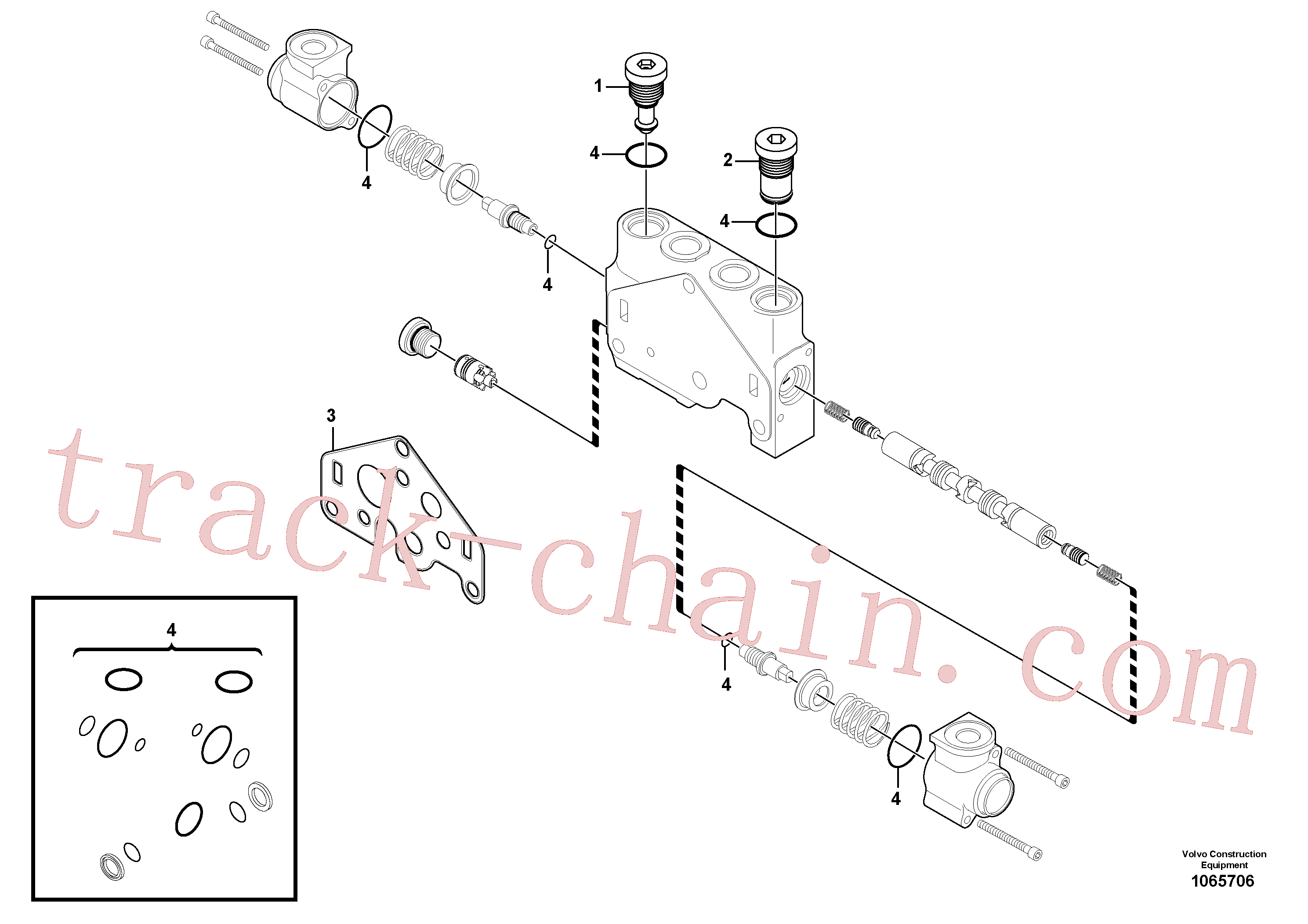 VOE11710931 for Volvo Valve section(1065706 assembly)