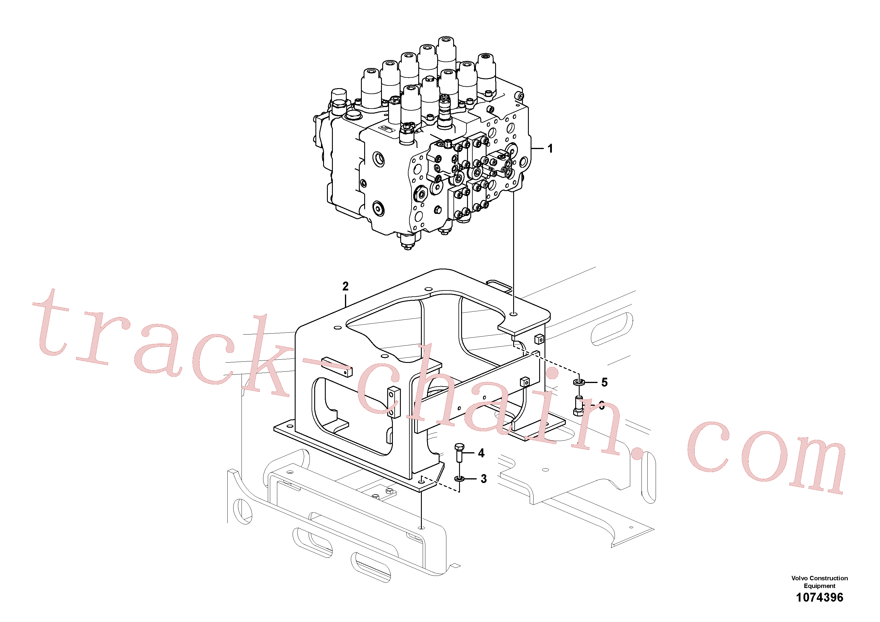 China Made VOE14722008 Control valve parts for Volvo Excavator