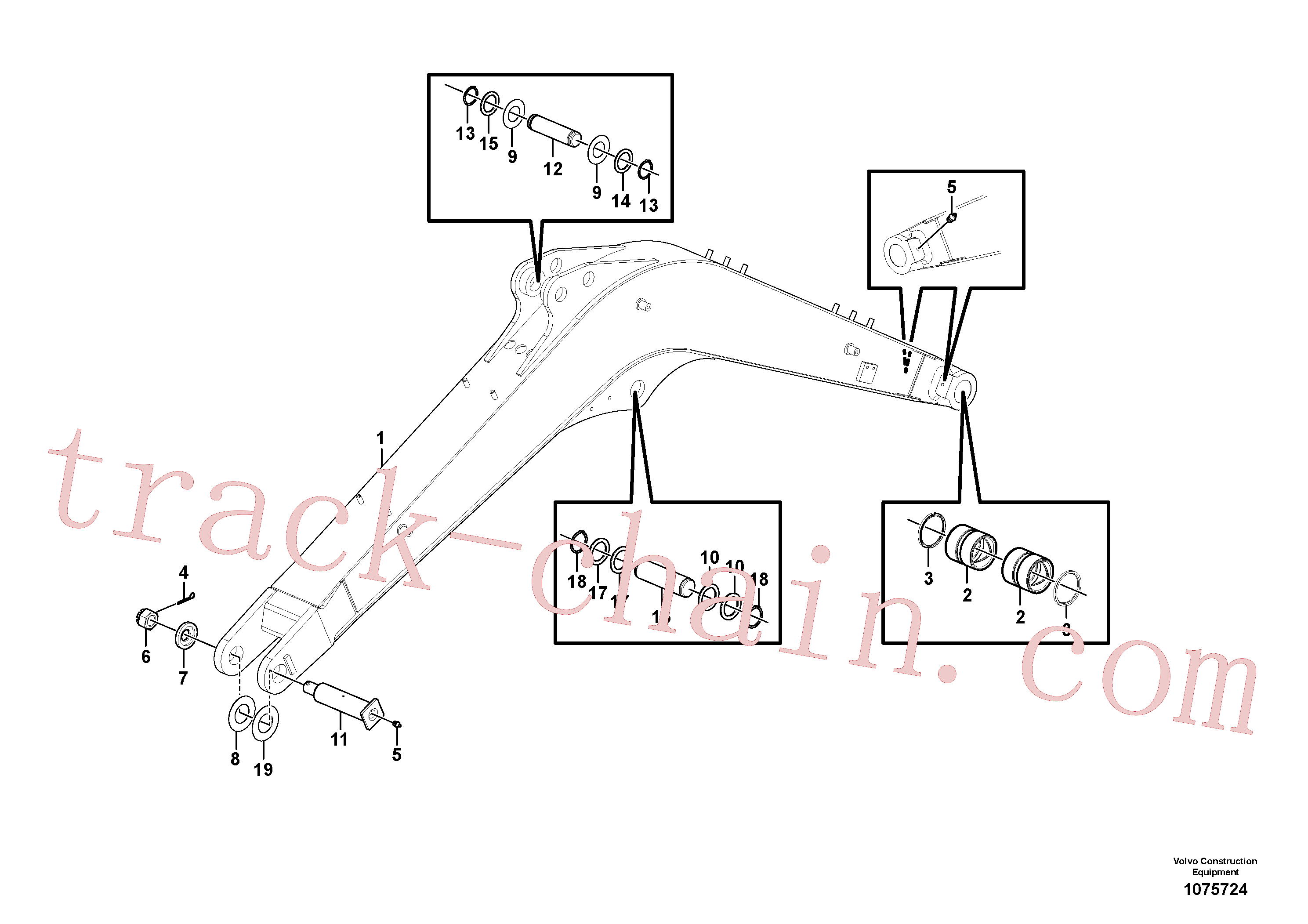 VOE11802091 for Volvo Boom(1075724 assembly)