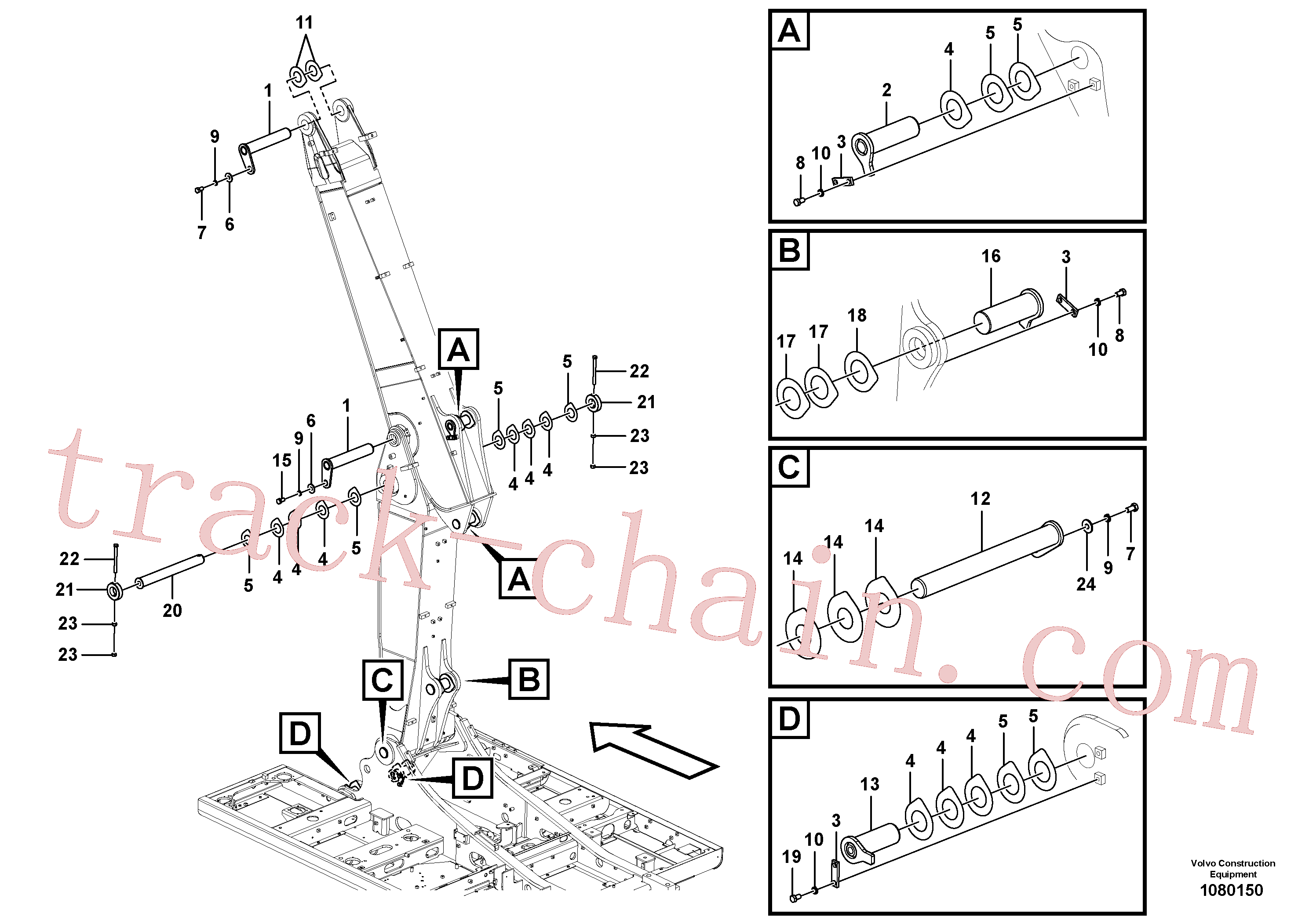 VOE14512495 for Volvo Links to boom(1080150 assembly)