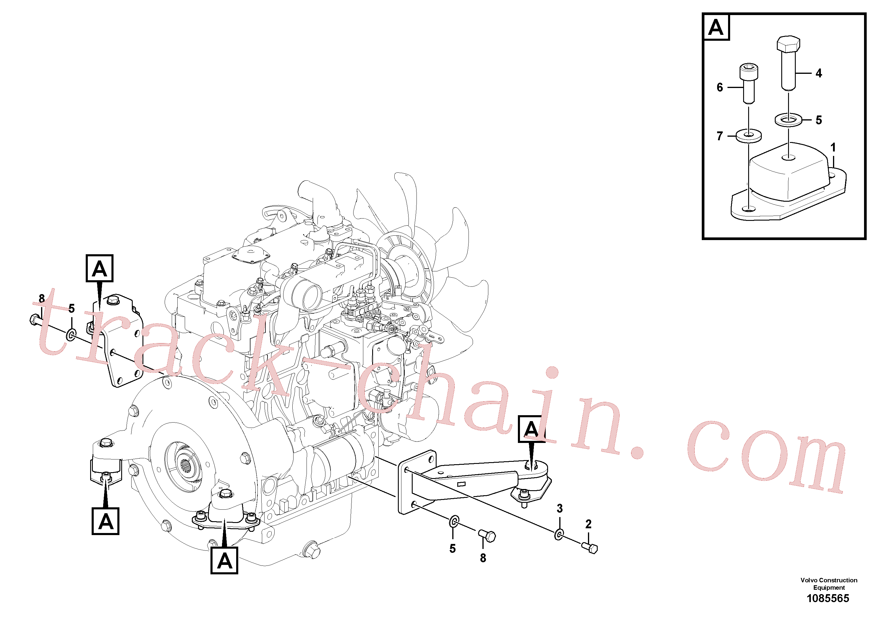 VOE993426 for Volvo Engine mounting(1085565 assembly)