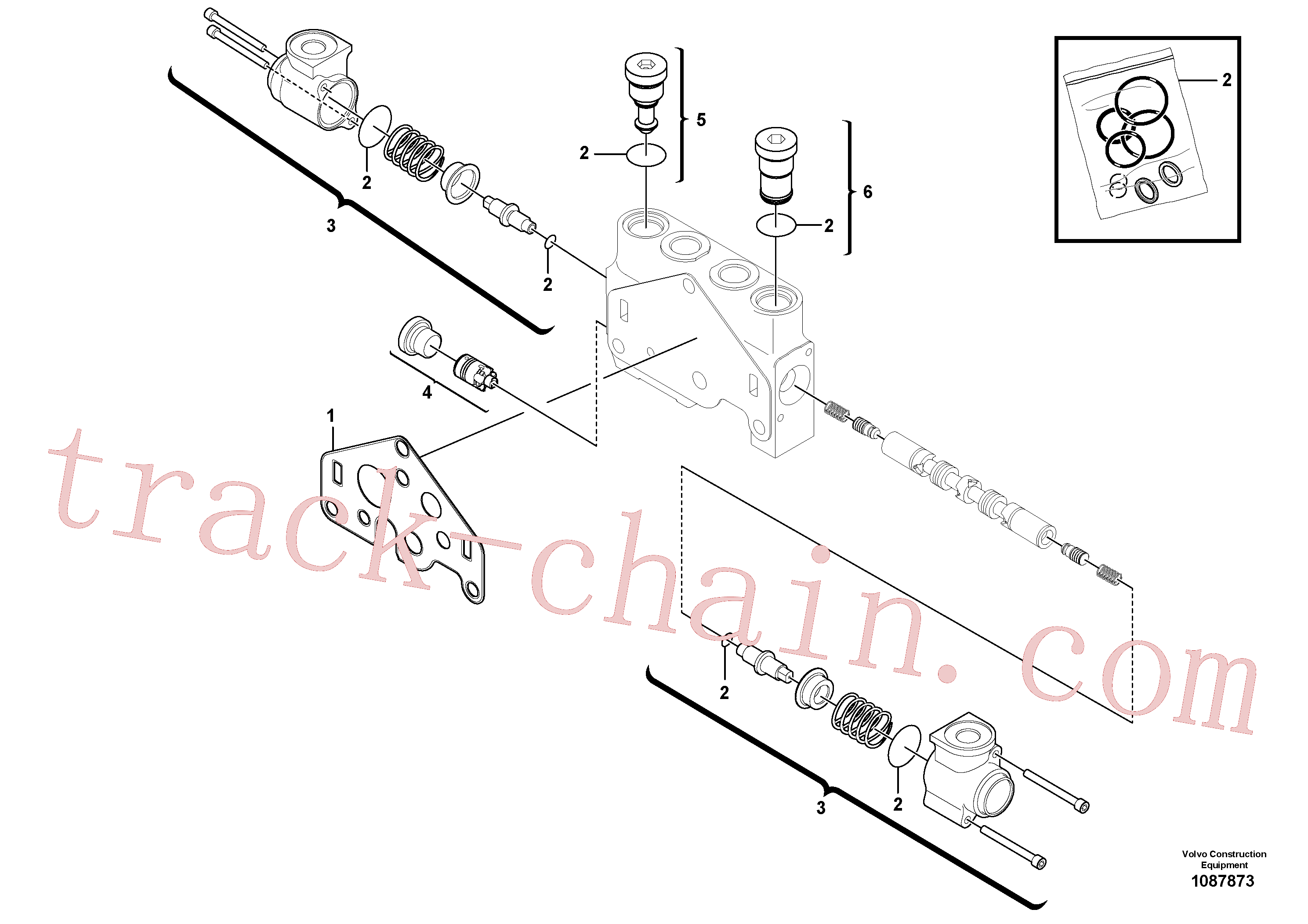 VOE11710931 for Volvo Valve section(1087873 assembly)