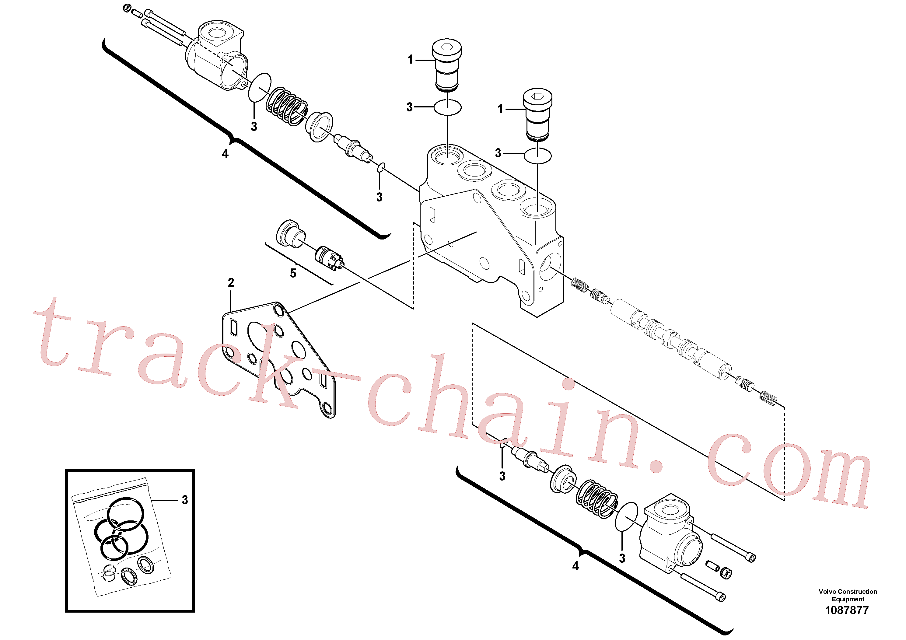 VOE11710931 for Volvo Valve section(1087877 assembly)