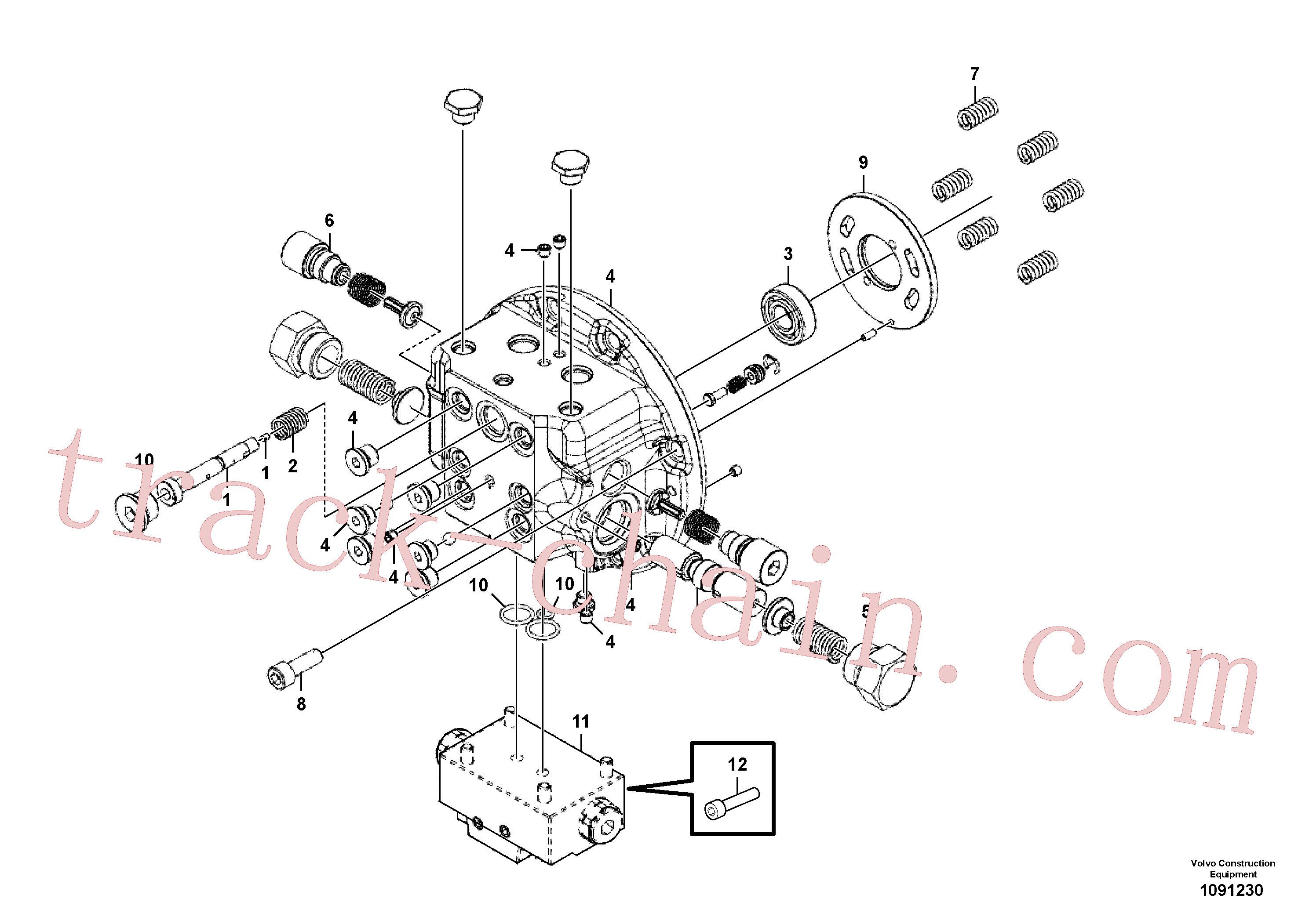 VOE14721263 Flange for Volvo Excavator Parts