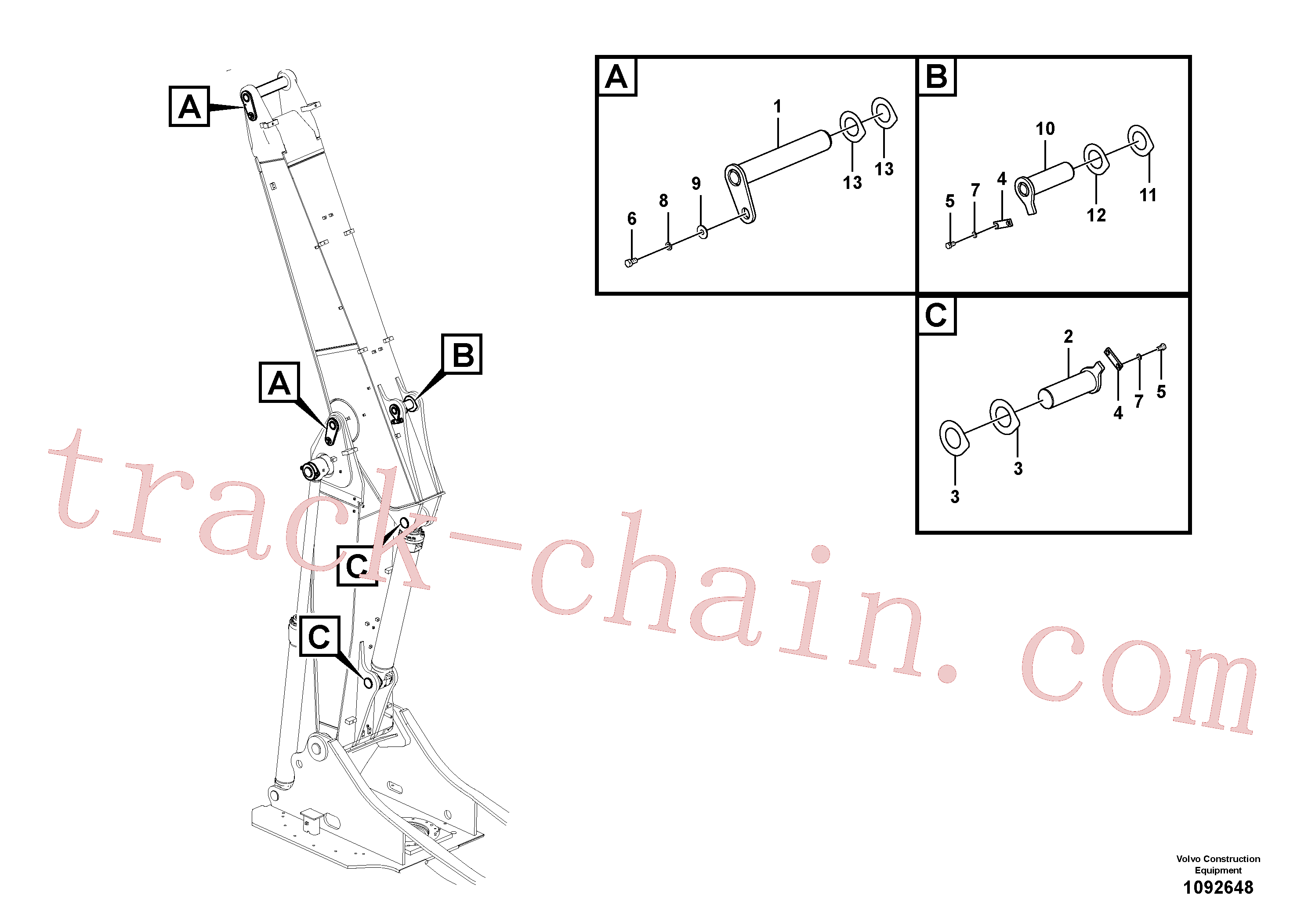 VOE14502194 for Volvo Links to boom, adjustable(1092648 assembly)