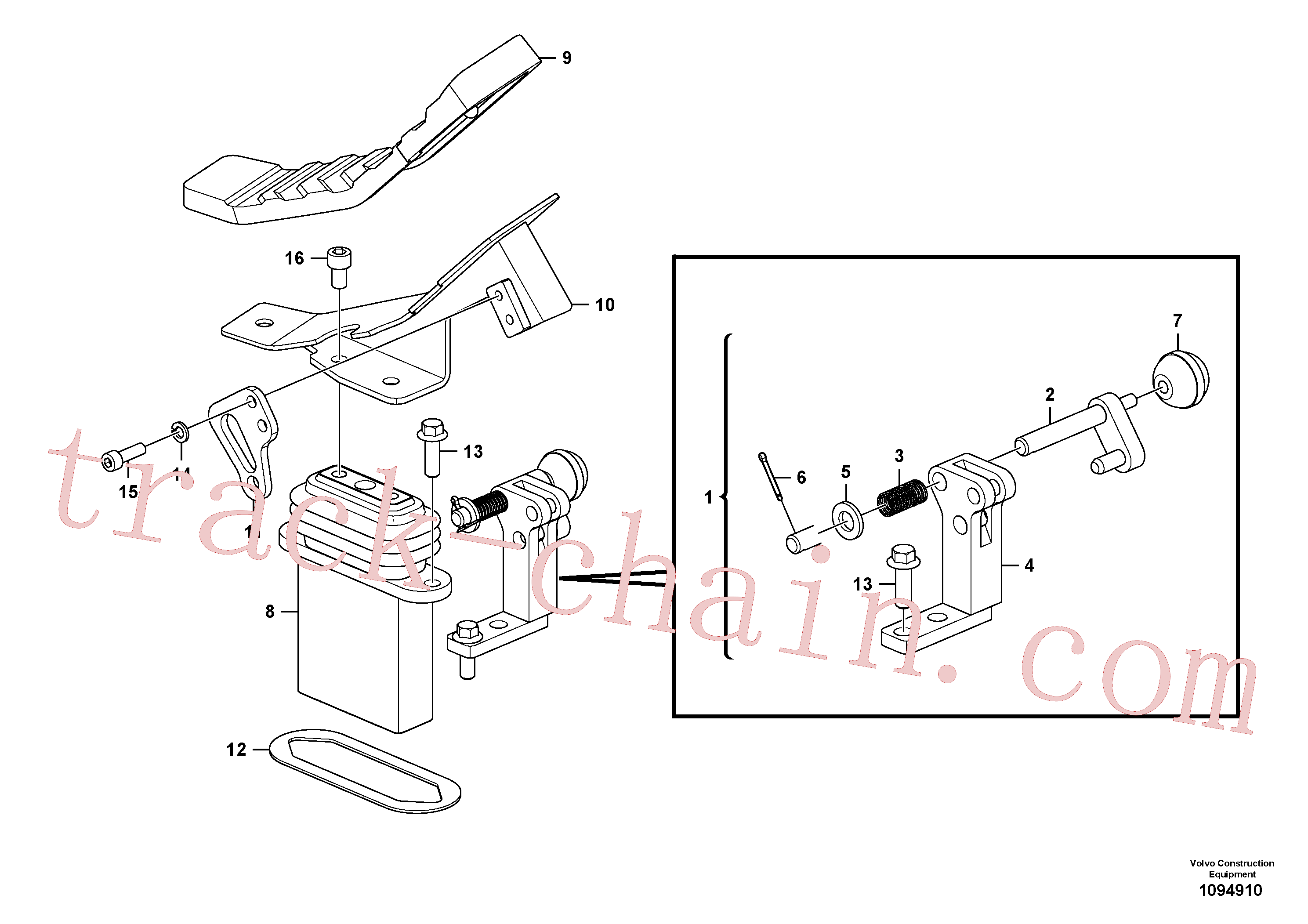 VOE14515387 Bracket for Volvo Excavator Parts