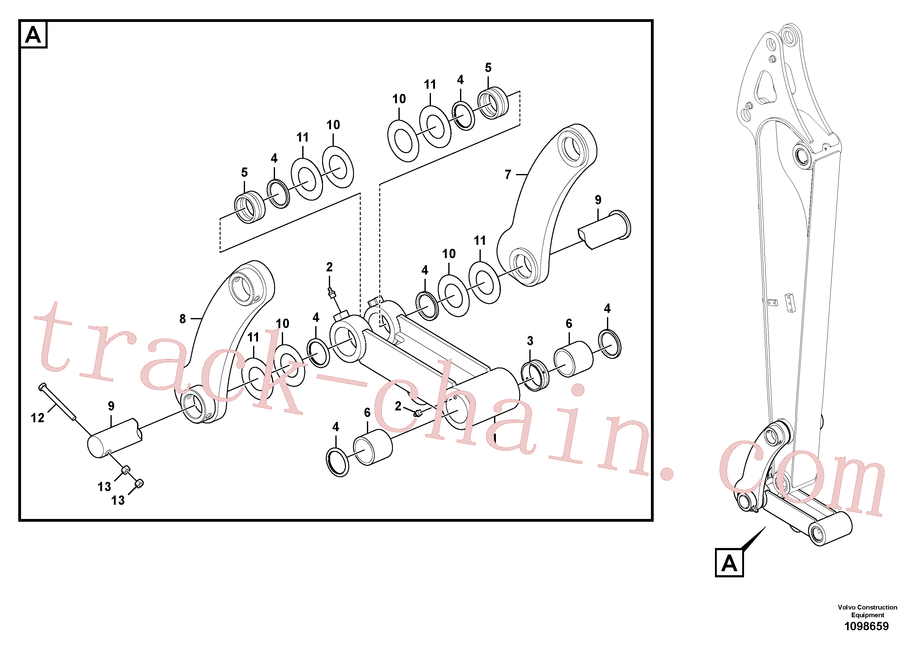 VOE14728201 for Volvo Links to connecting rod(1098659 assembly)