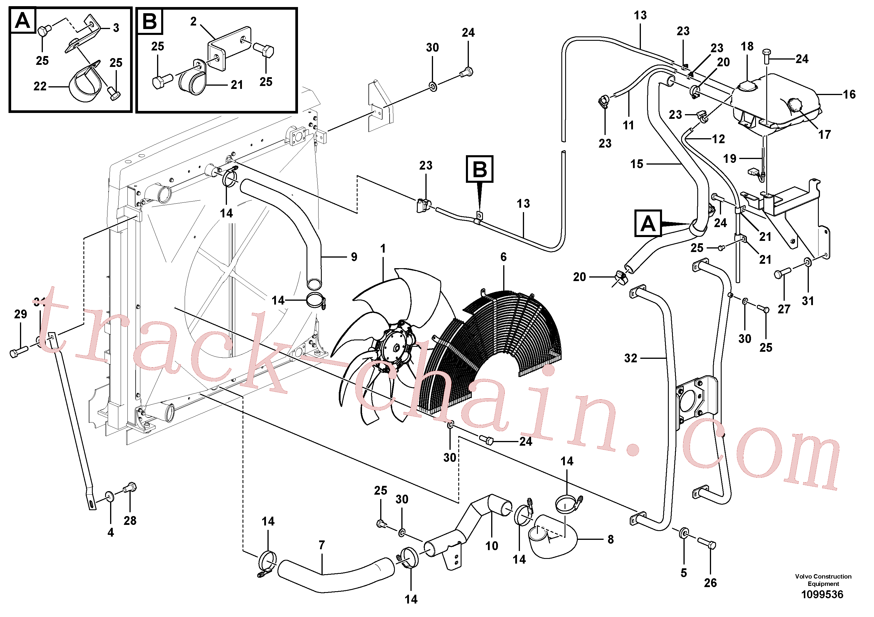 SA9315-14801 for Volvo Cooling system(1099536 assembly)