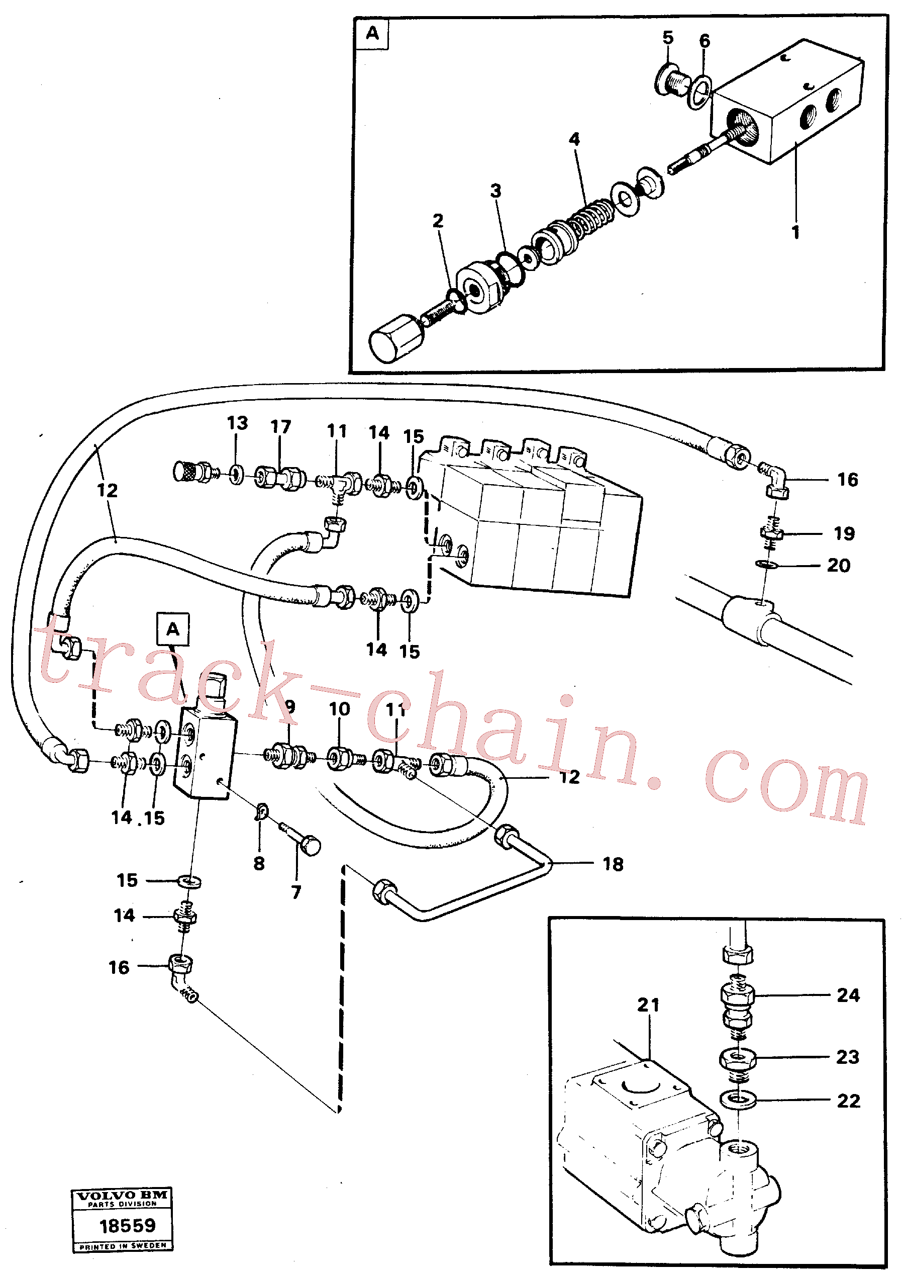 VOE14012256 for Volvo Boom lowering system, Boom lowering system.(18559 assembly)