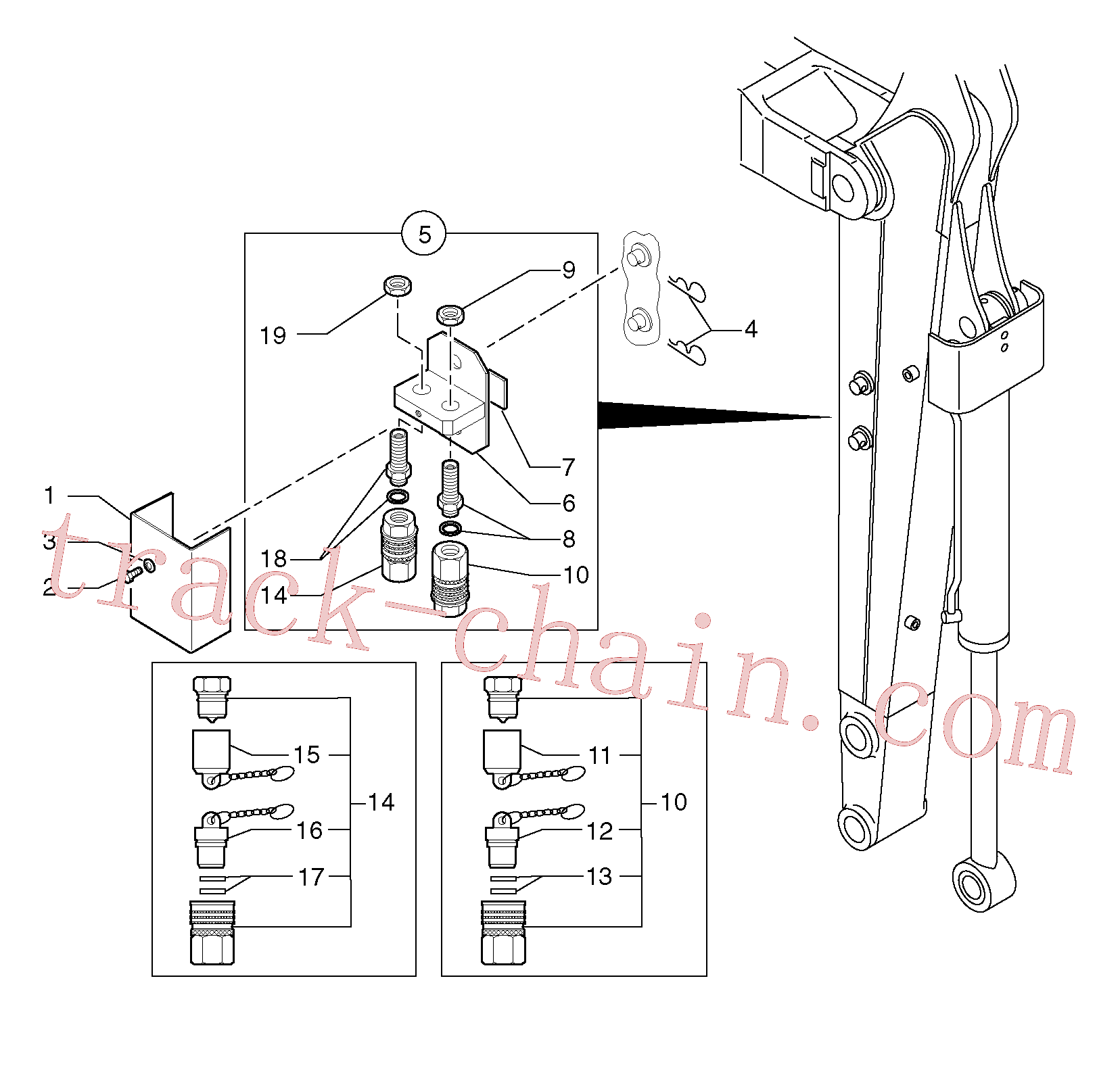 VOE11804962 Support for Volvo Excavator spare