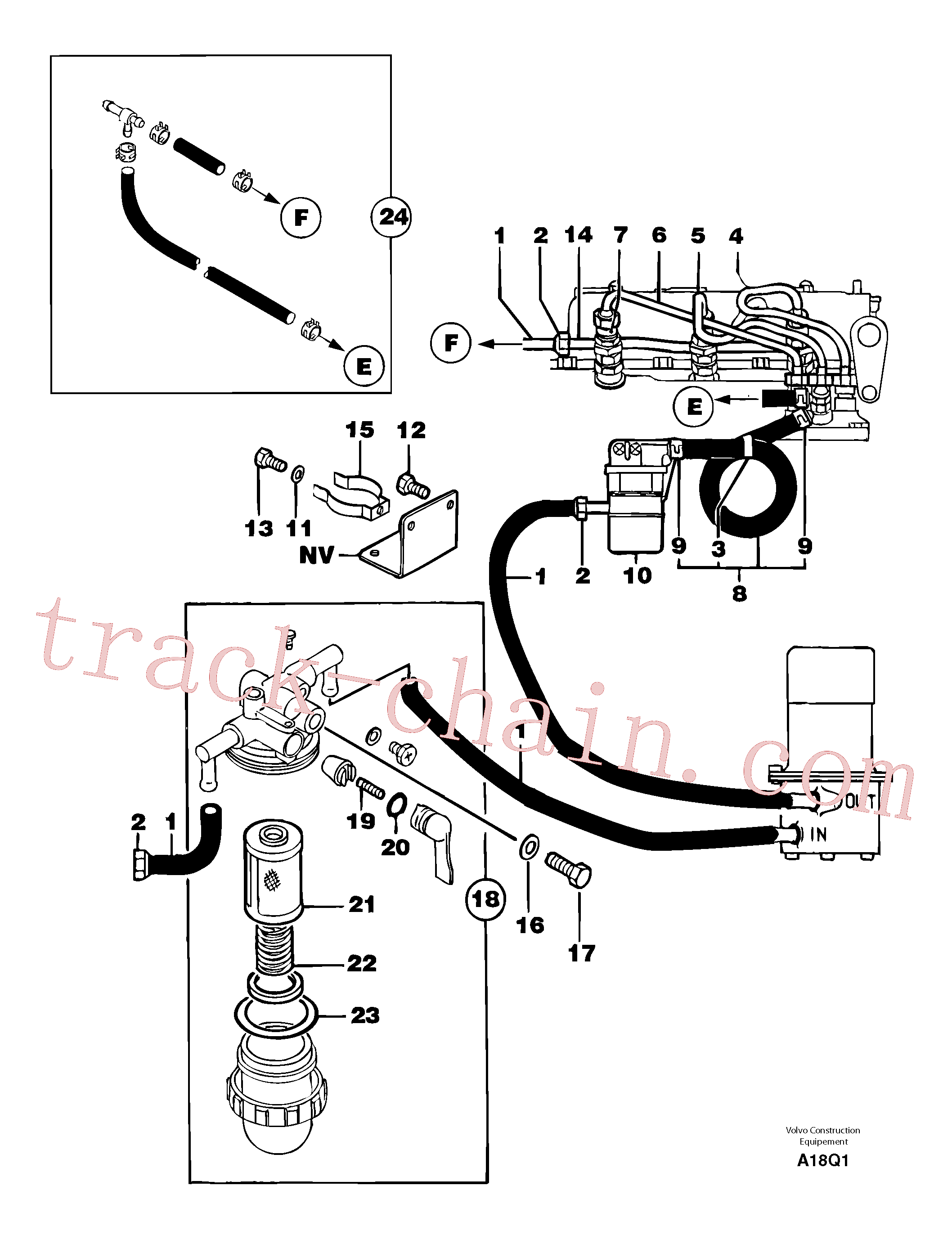 VOE11801991 for Volvo Fuel circuit(A18Q1 assembly)