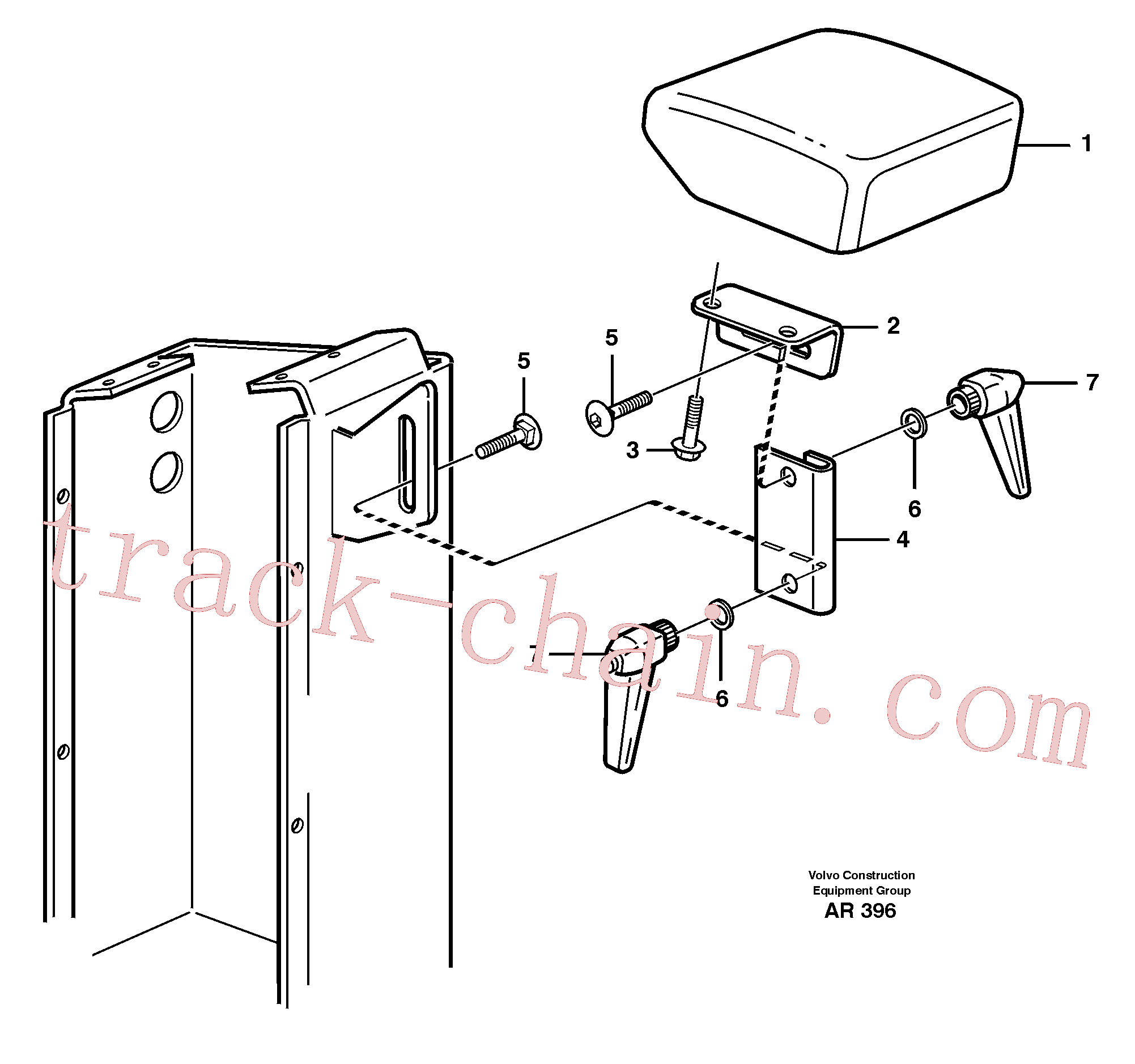 VOE4937914 for Volvo Armrest(AR396 assembly)