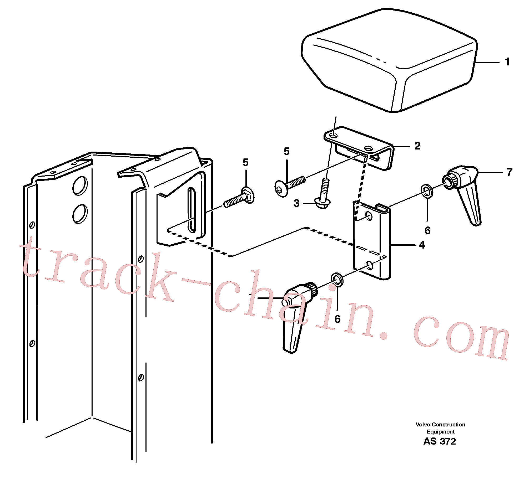 VOE4937914 Support for Volvo Excavator Parts